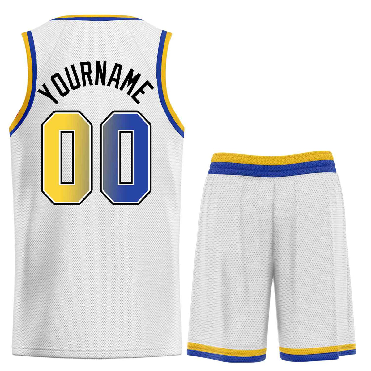 Custom White Royal-Black Classic Sets Sports Uniform Basketball Jersey