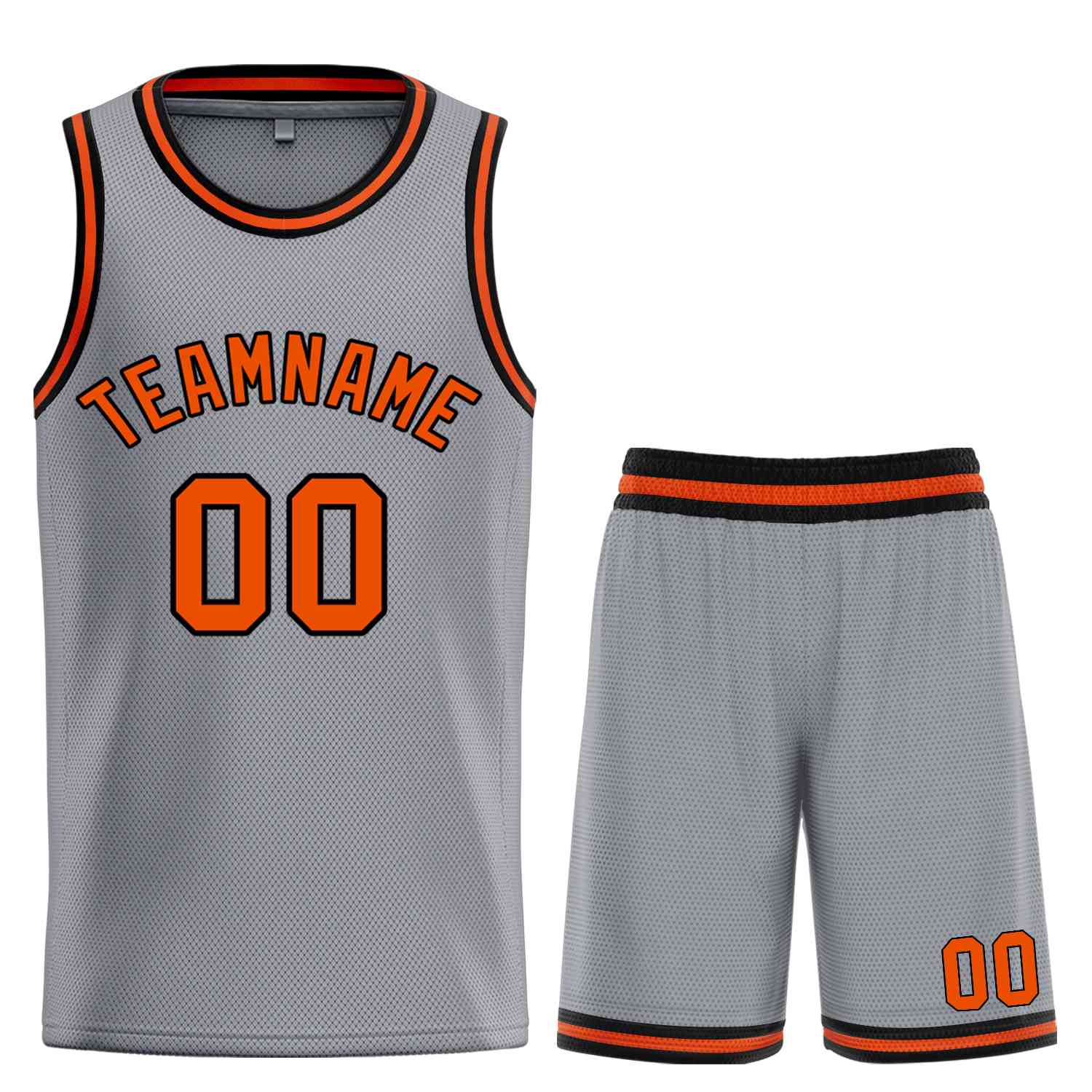 Custom Dark Gray Orange-Black Classic Sets Bull Basketball Jersey