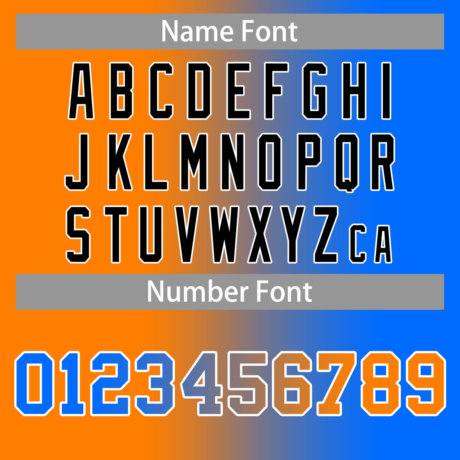 Custom Blue Orange-Black Gradient Fashion Tops Basketball Jersey