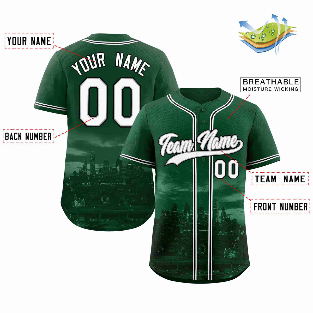 Green Baseball Jersey