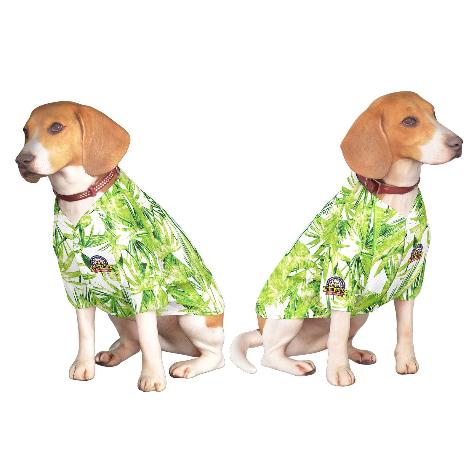 Custom White Kelly Green Graffiti Pattern Dog Jersey