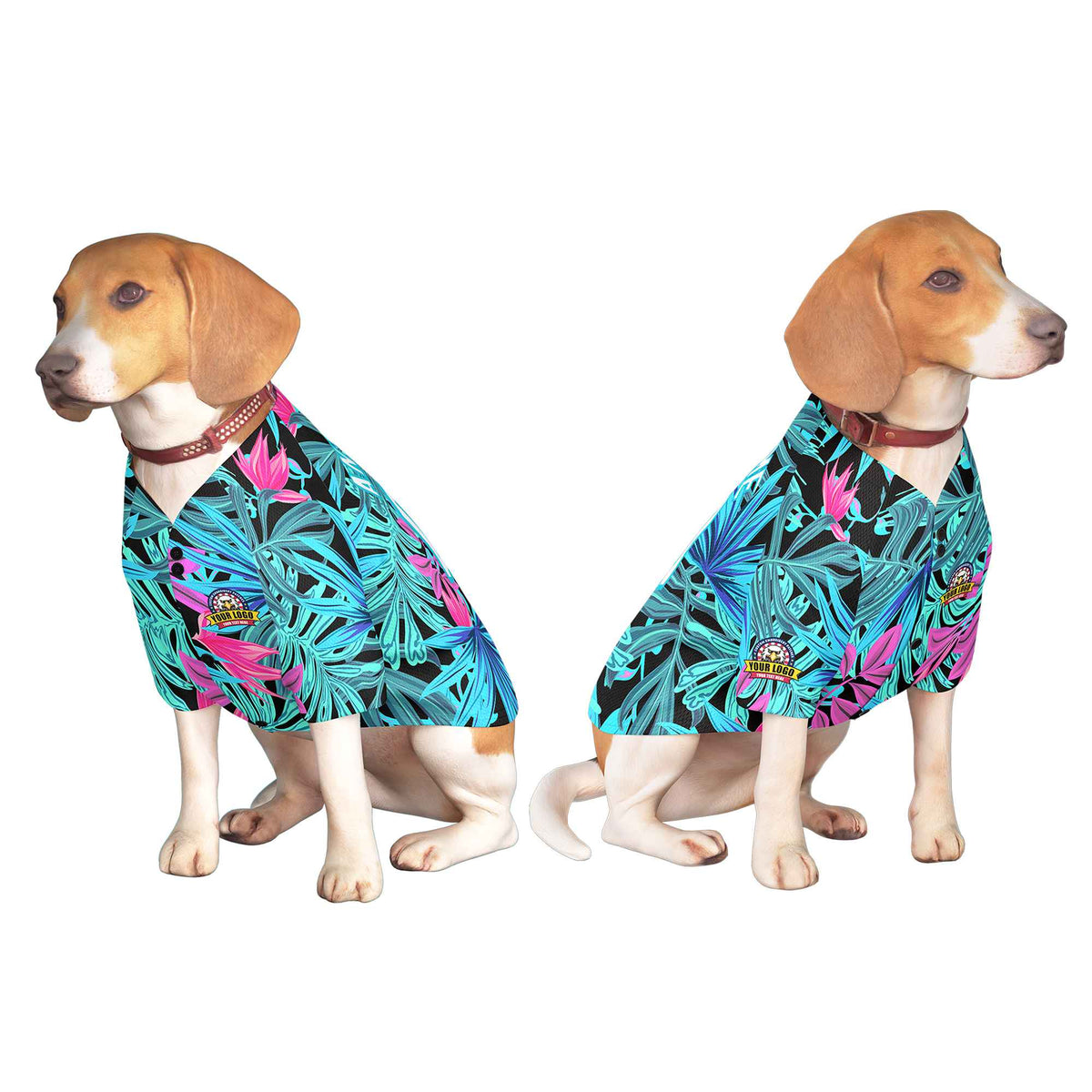 Custom White Sky Blue Graffiti Pattern Dog Jersey