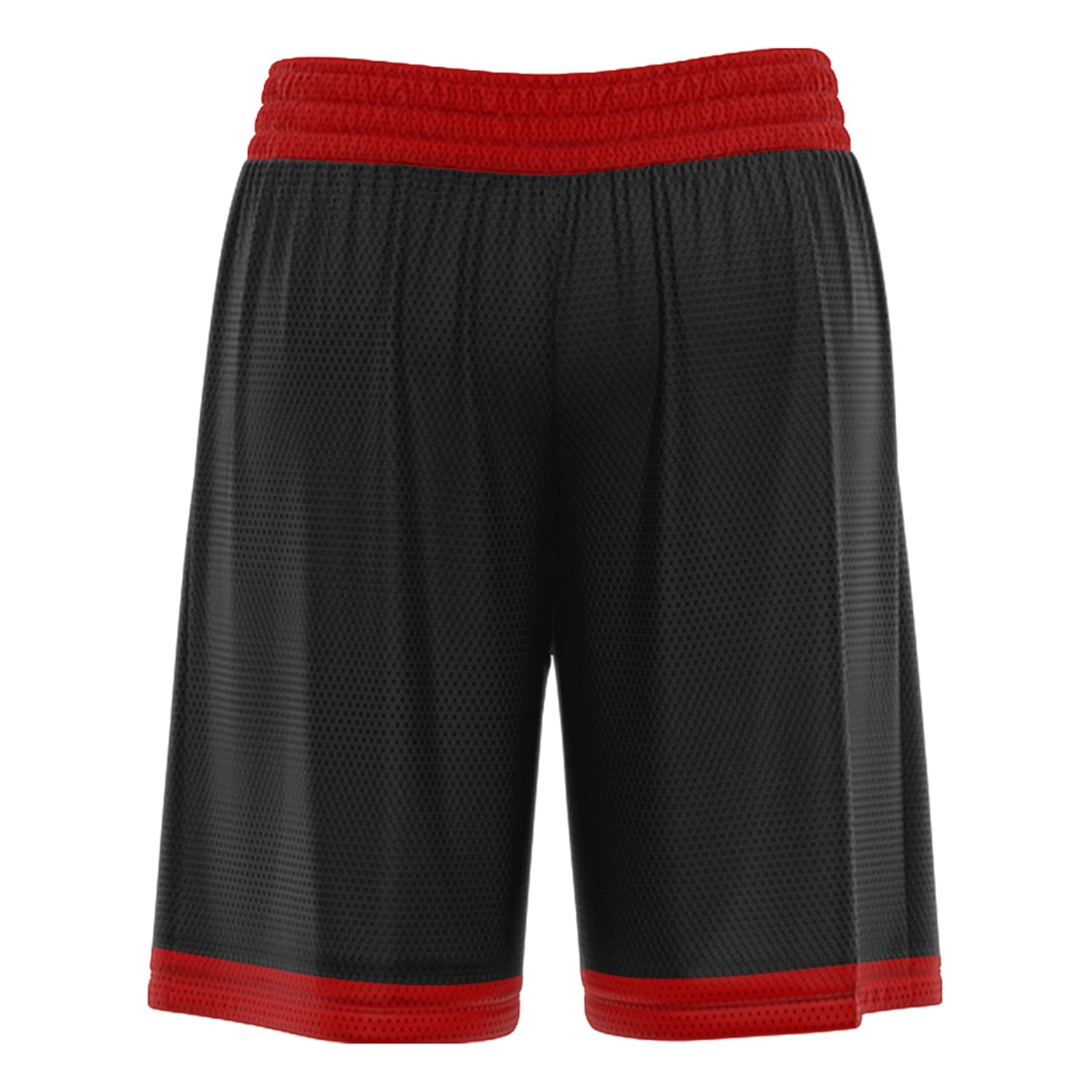 Custom Black Red Basketball Shorts