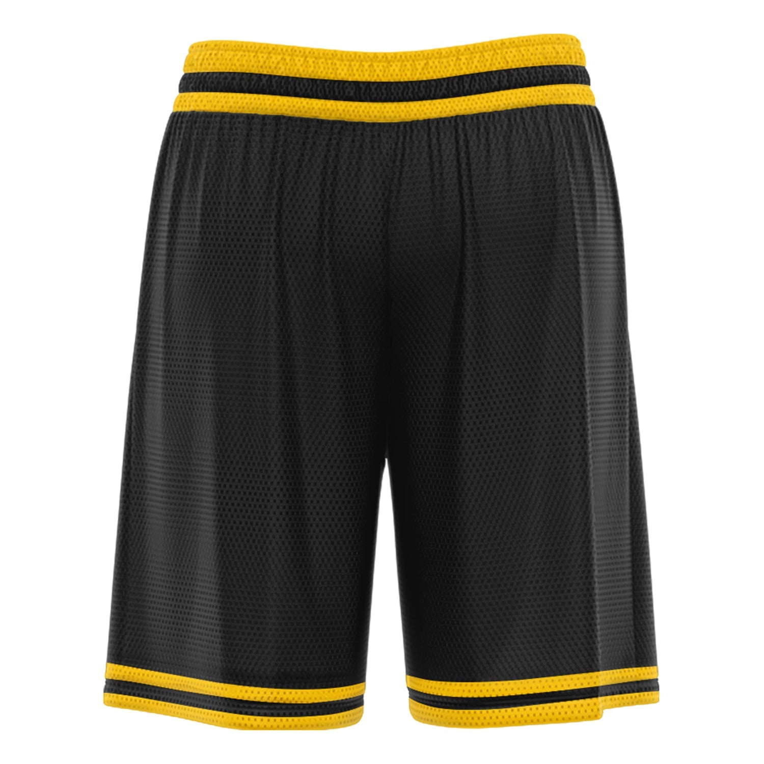 Black and yellow basketball shorts outlet