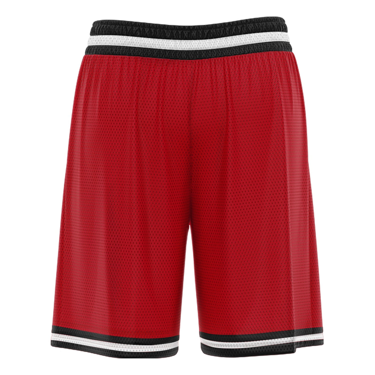 Custom Red Black White Basketball Shorts