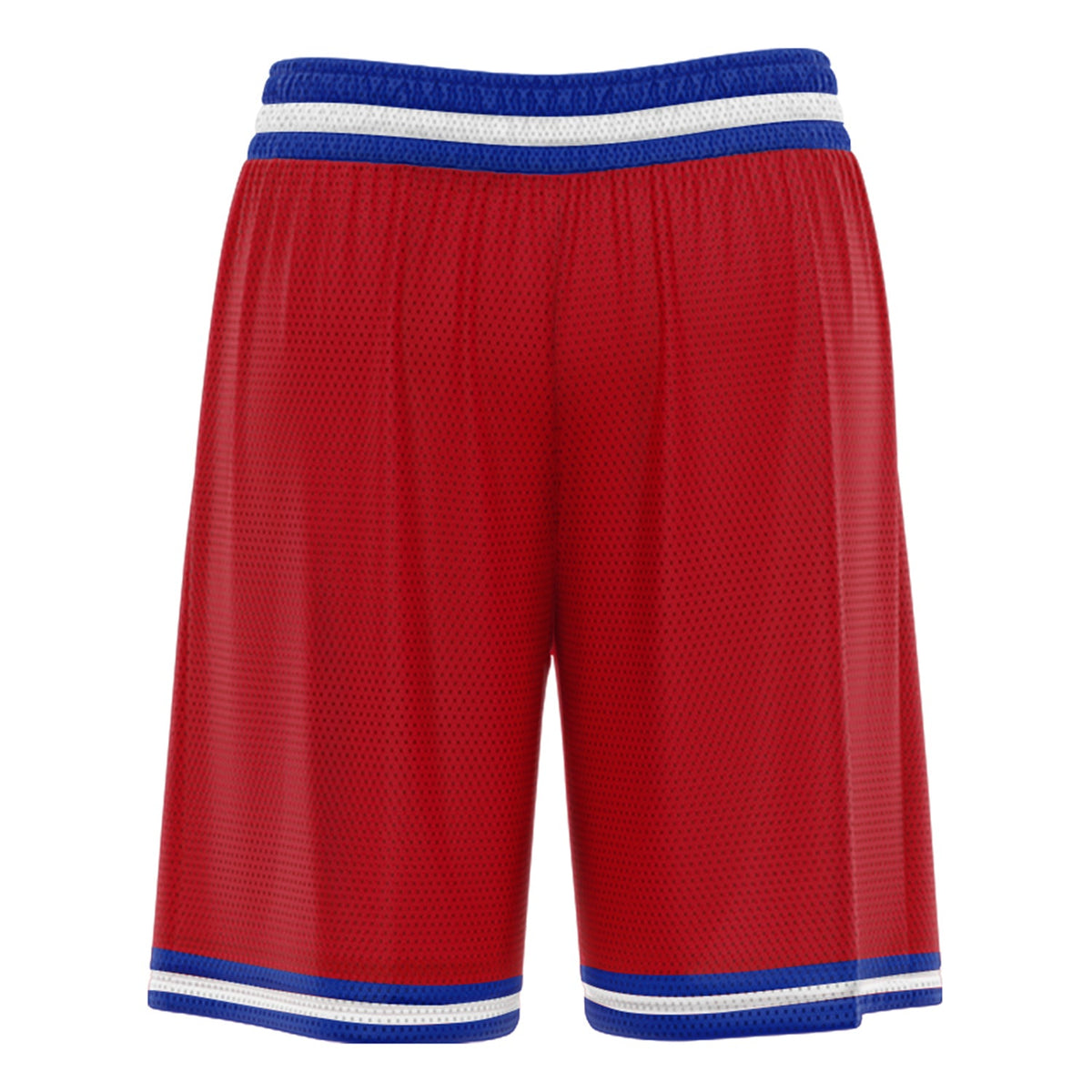 Custom Red Blue White Basketball Shorts