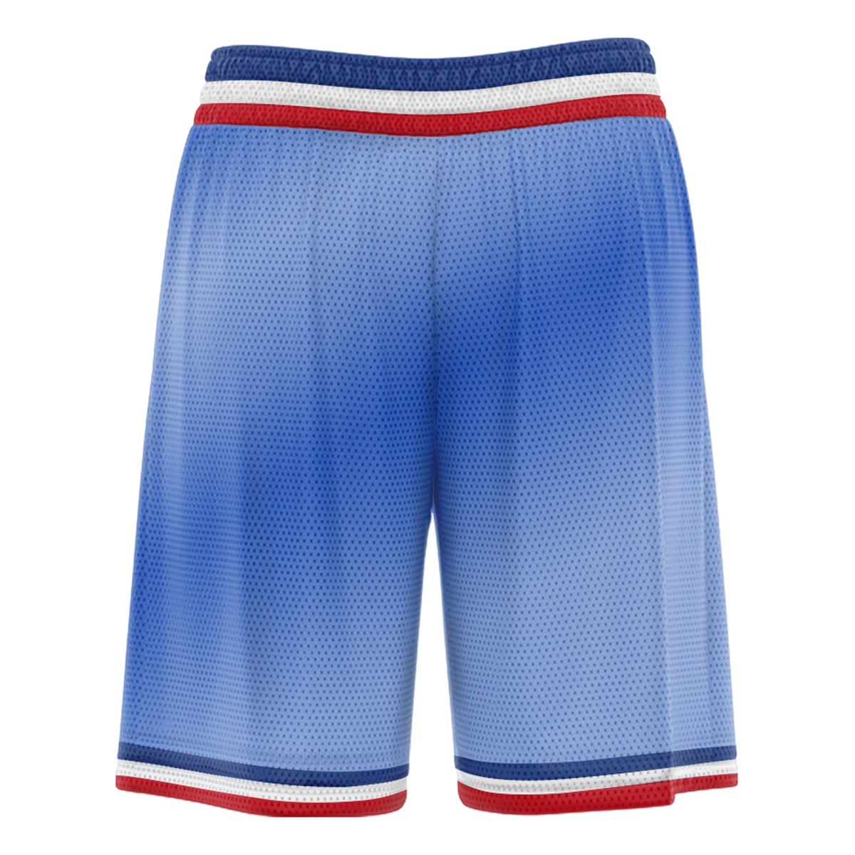 Custom Blue Red Gradient Fashion Basketball Shorts