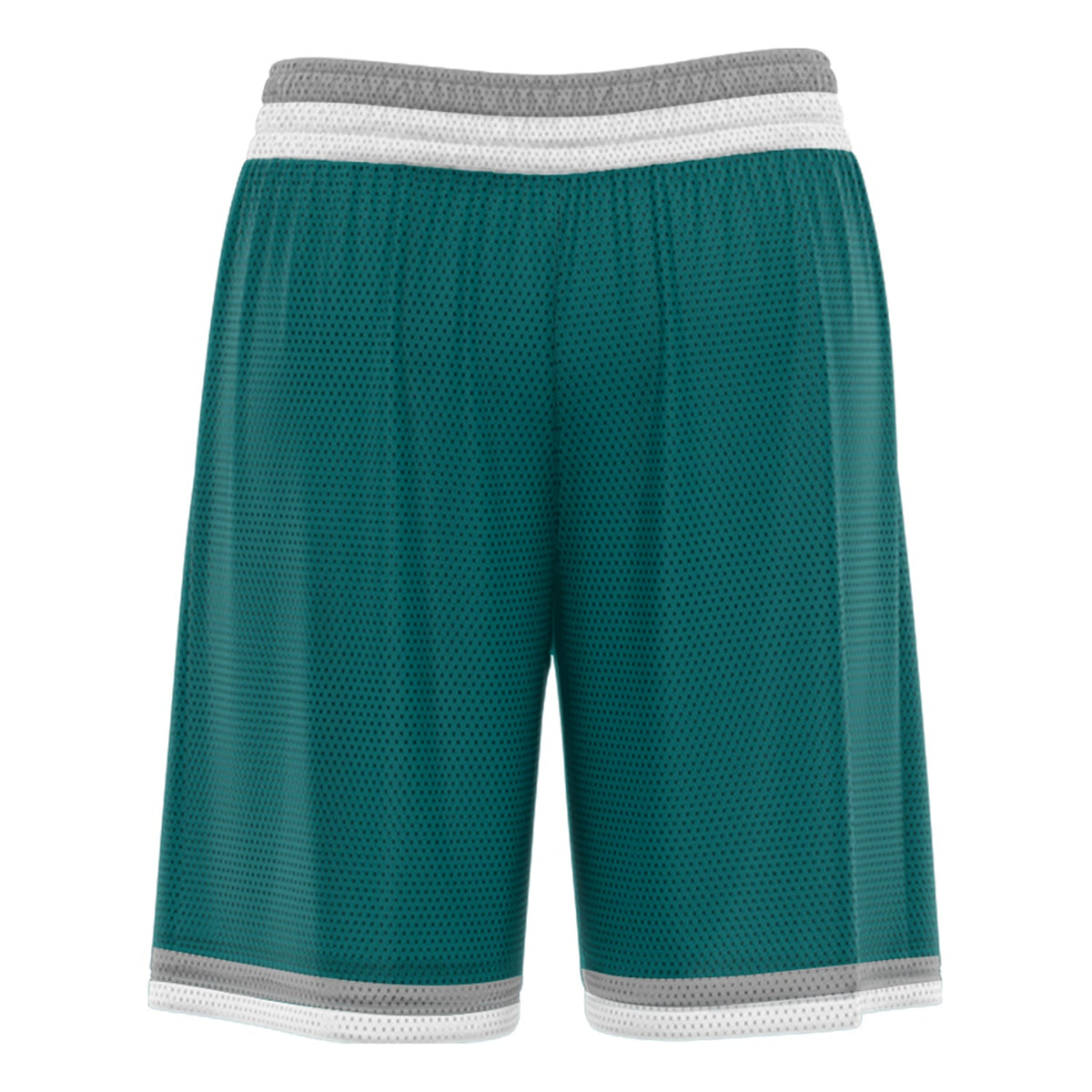 Custom Green Grey Basketball Shorts