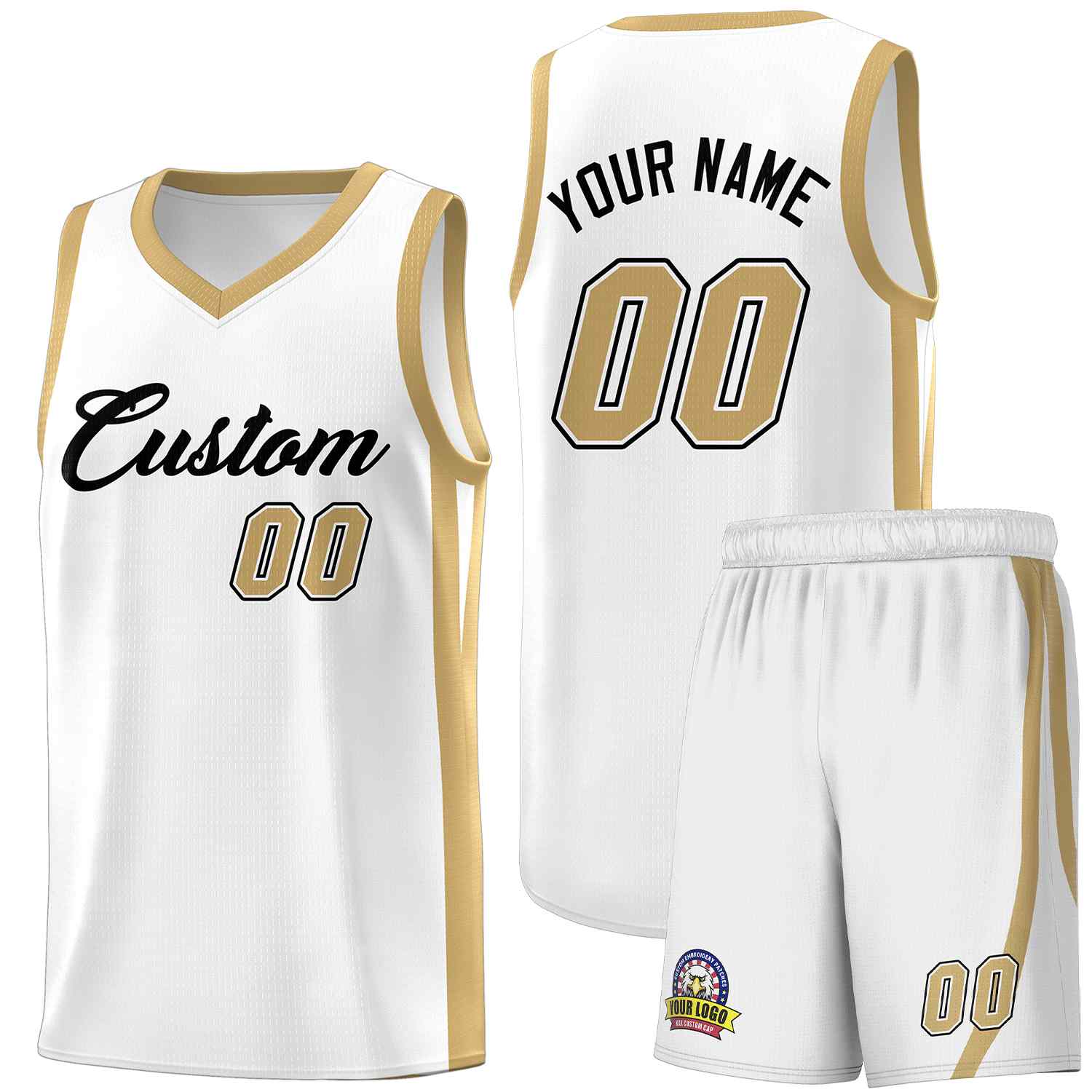 Custom White Black Classic Sets Sports Uniform Basketball Jersey