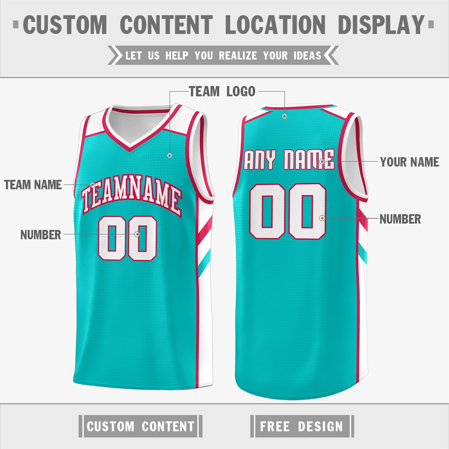 Custom Light Green-White Classic Tops Men/Boy Athletic Basketball Jersey