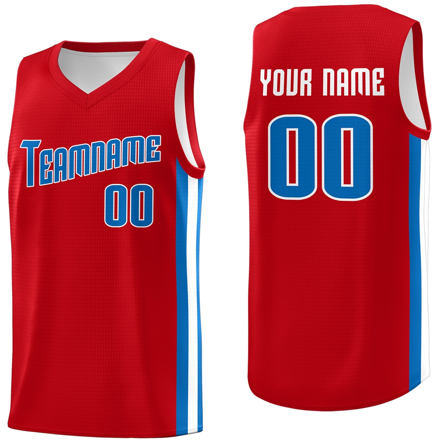 Custom Red Royal Classic Tops Tank Top Basketball Jersey