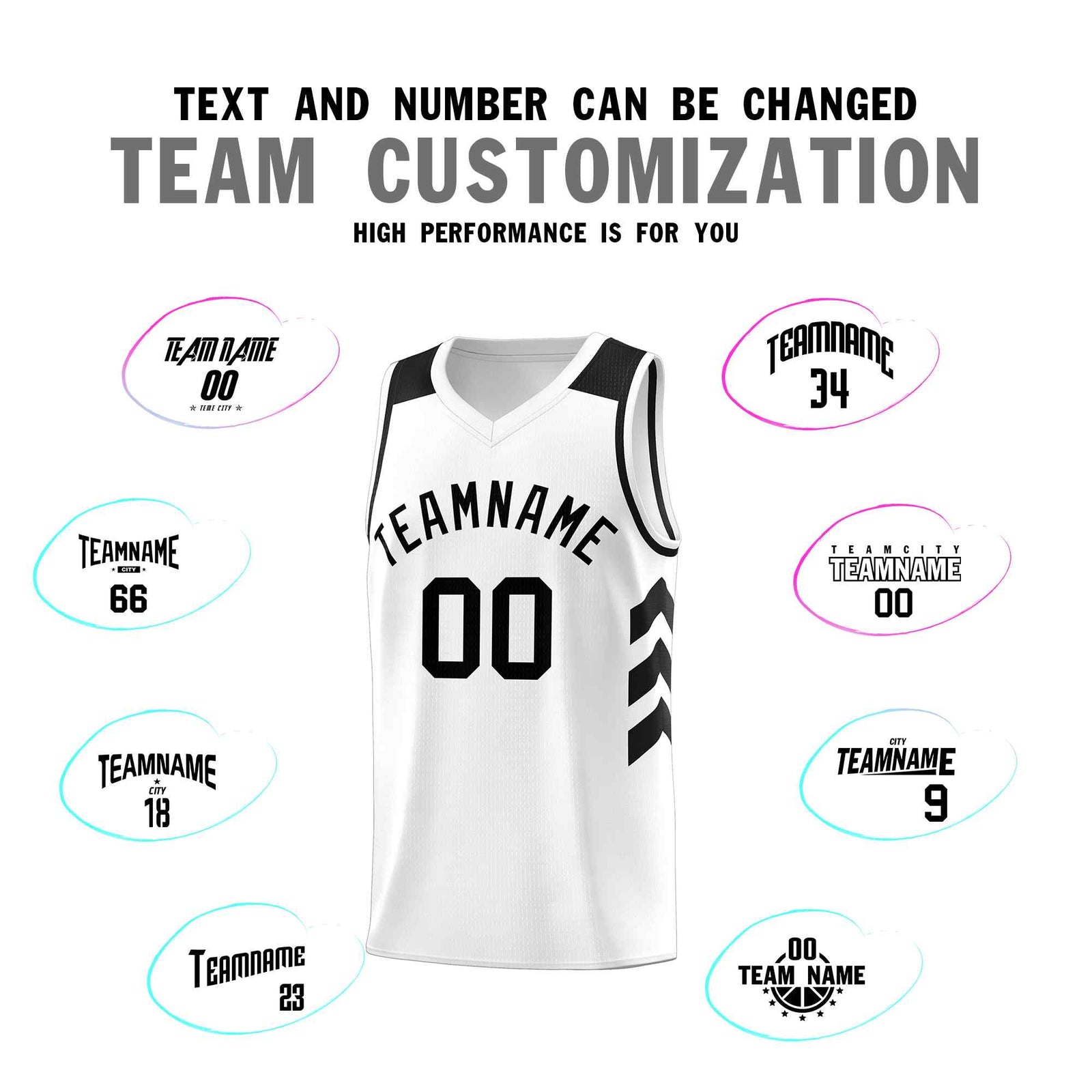 Custom White Black Classic Sets Sports Uniform Basketball Jersey