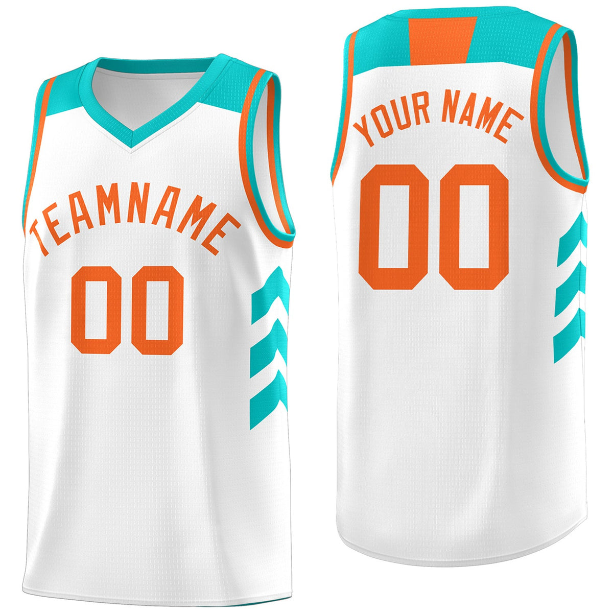 Custom White Orange Classic Tops Men/Boy Athletic Basketball Jersey