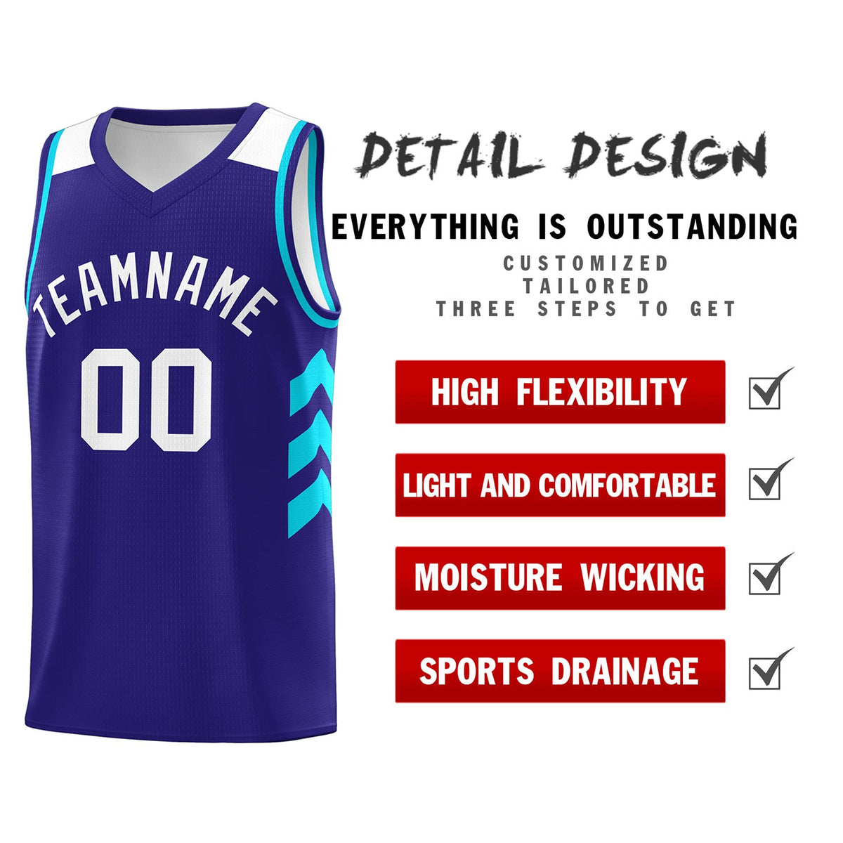 Custom Purple White Classic Tops Mesh Sport Basketball Jersey