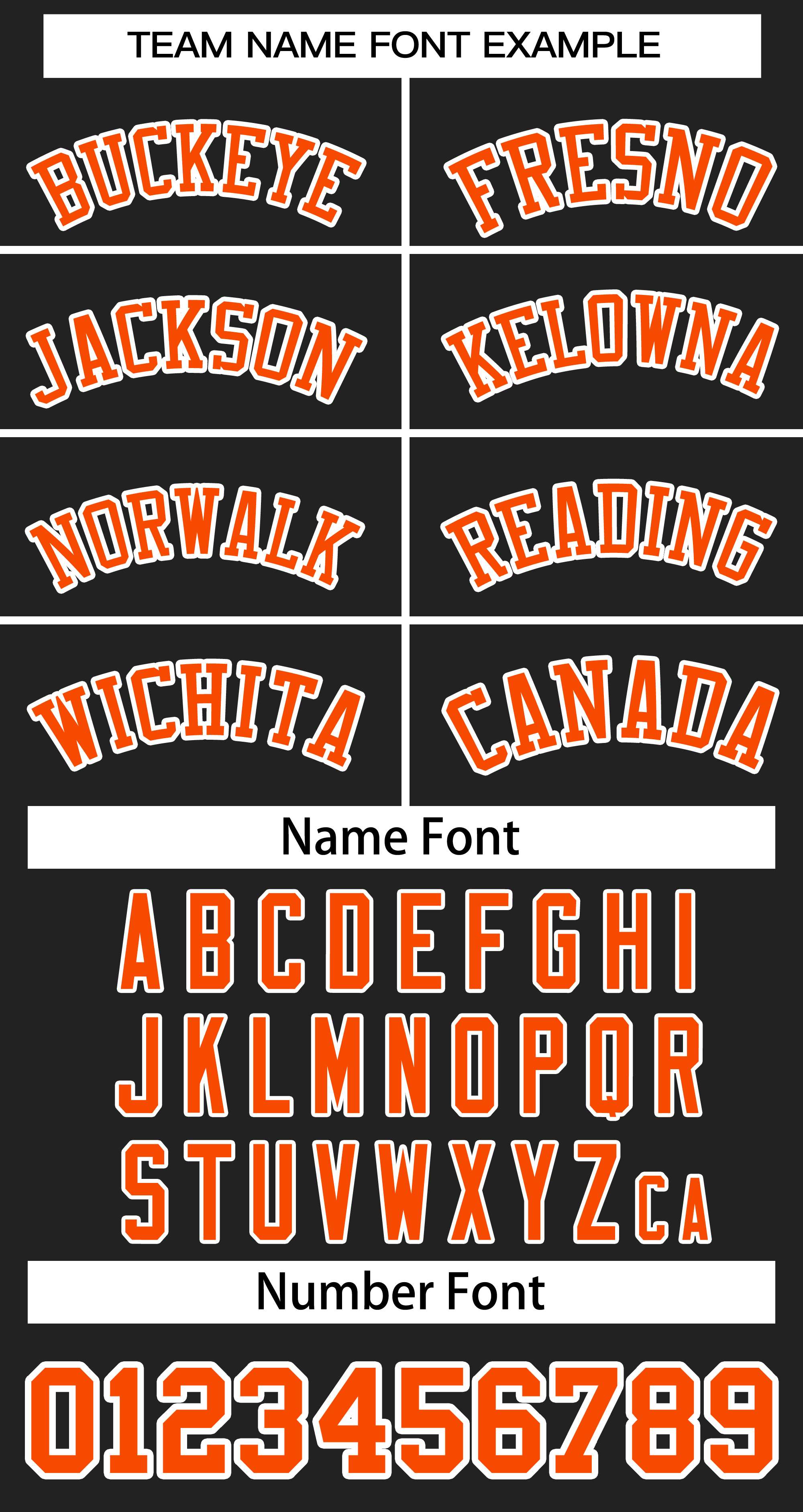 Custom Black Orange-White Classic Style Baseball Jersey For Women