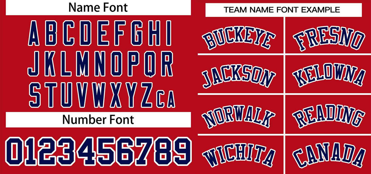 Custom Red Blue-White Classic Style Authentic Two-Button Softball Jersey