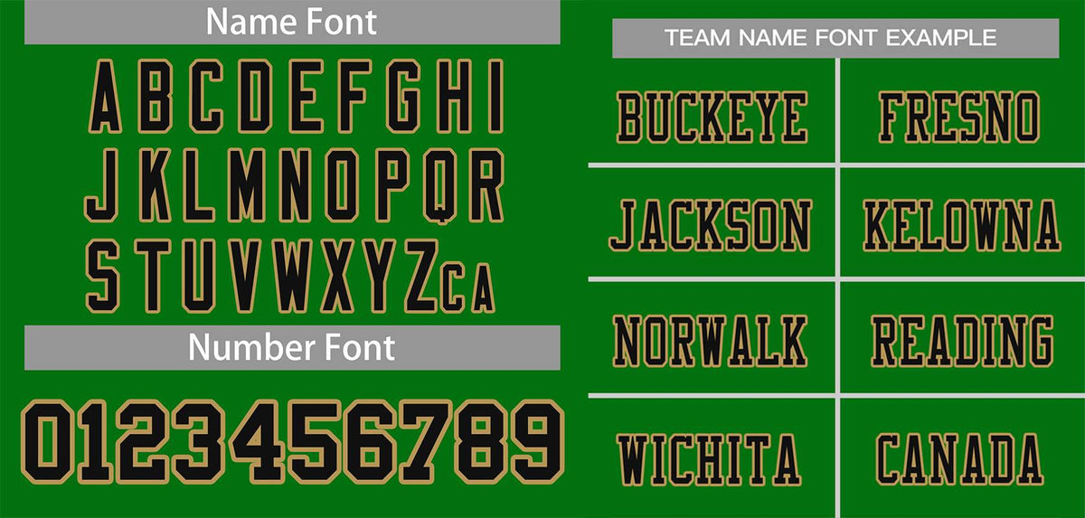 Custom Grass Green Black-Gold Classic Style Mesh Authentic Football Jersey