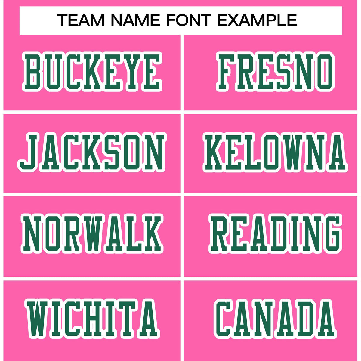 Custom Rose Pink Kelly Green-White Classic Style Authentic Football Jersey