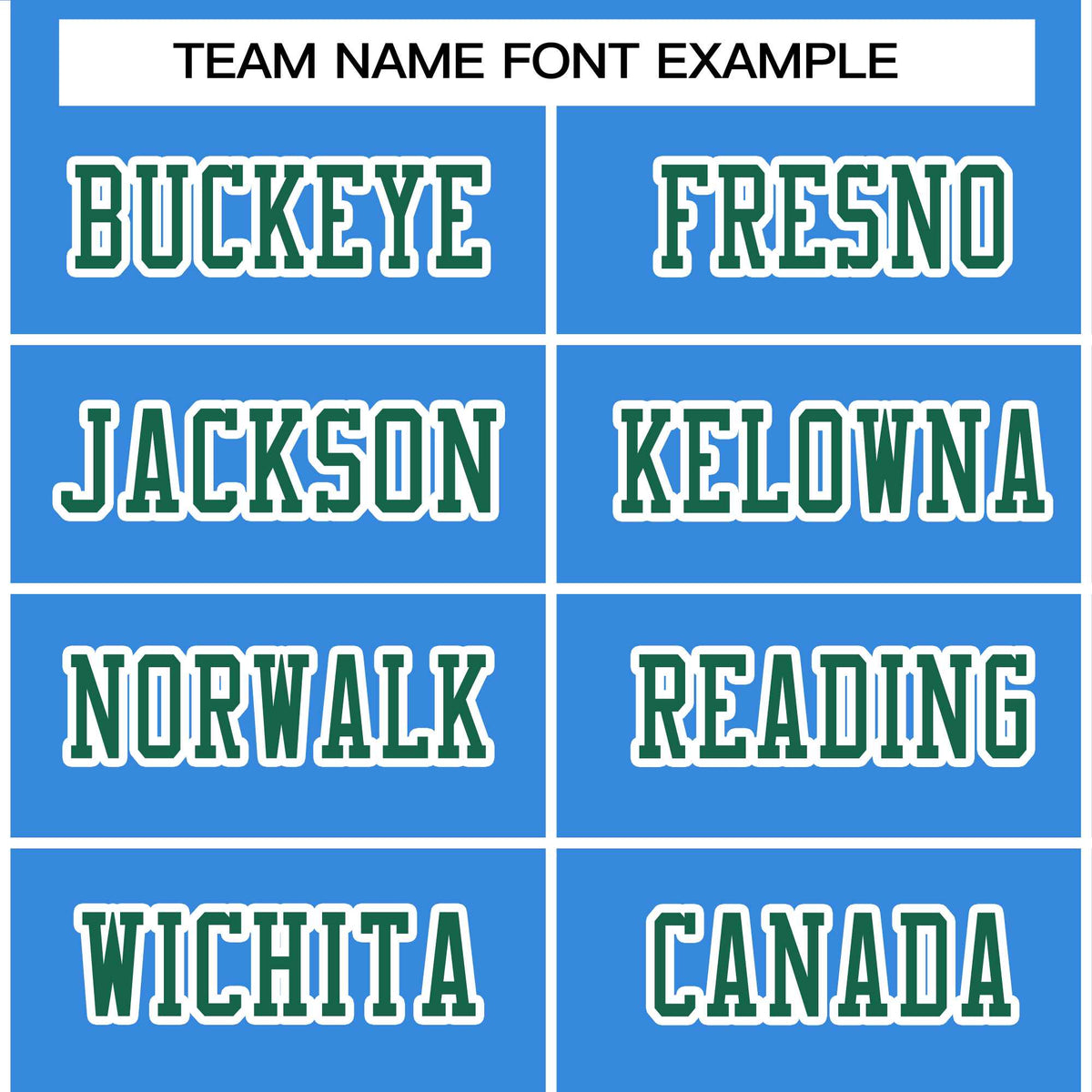 Custom Powder Blue Kelly Green-White Classic Style Authentic Football Jersey