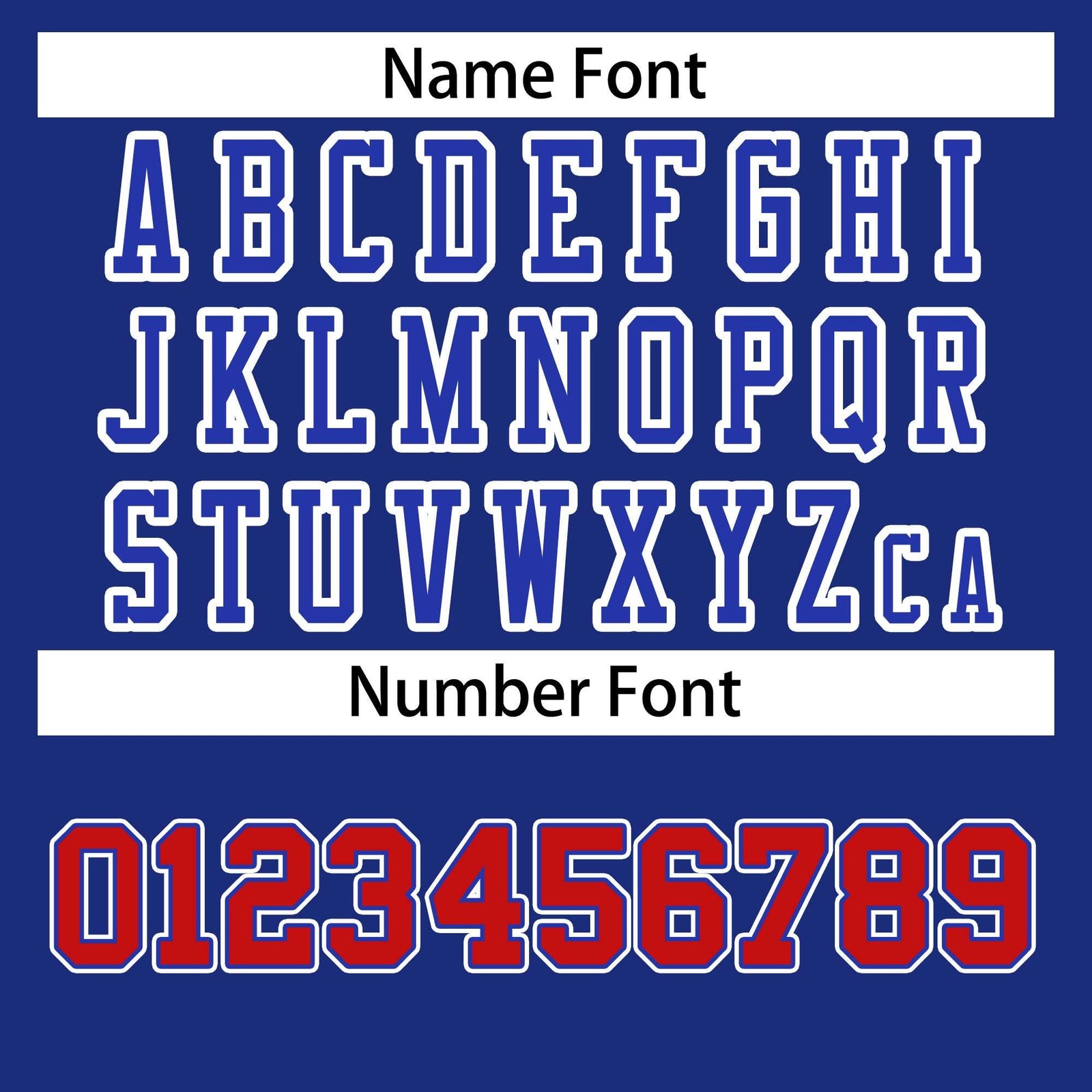 Custom Royal Royal-White Classic Style Authentic Football Jersey