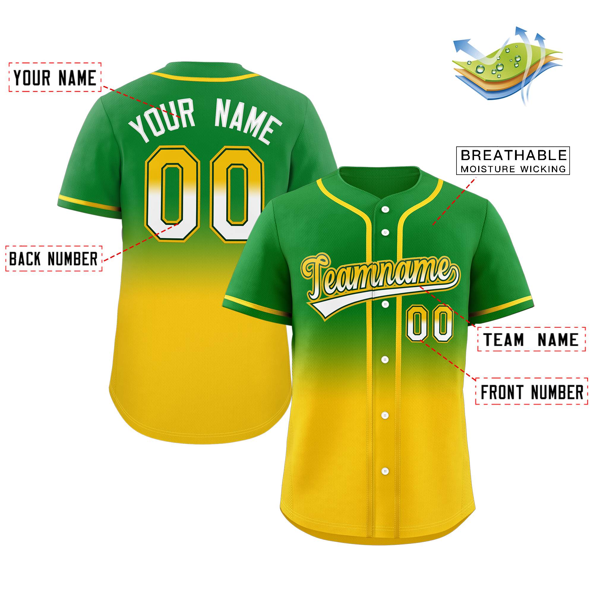 fade baseball jerseys