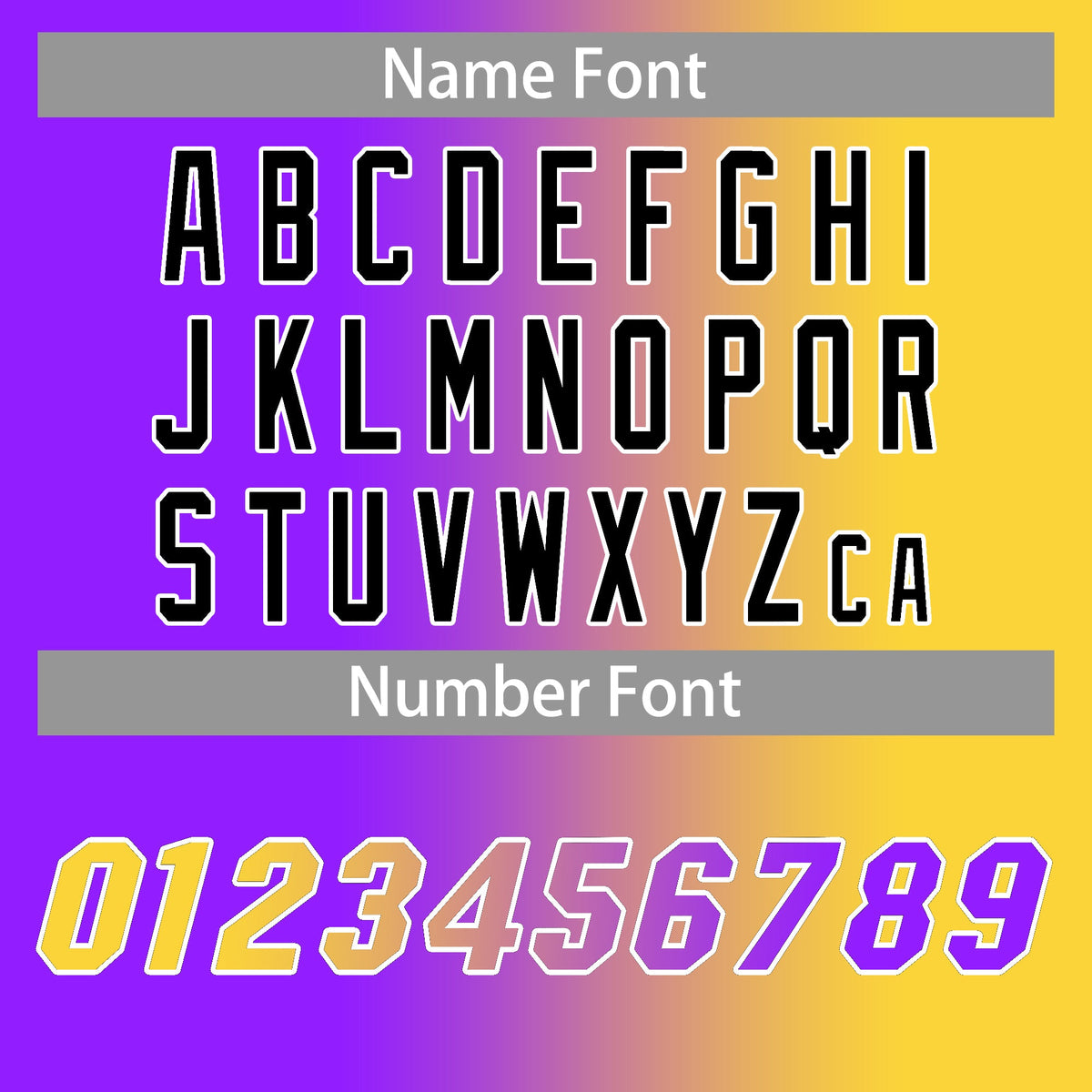 Custom Purple Gold-Black Two Tone Gradient Fashion Letterman Bomber Varsity Jacket