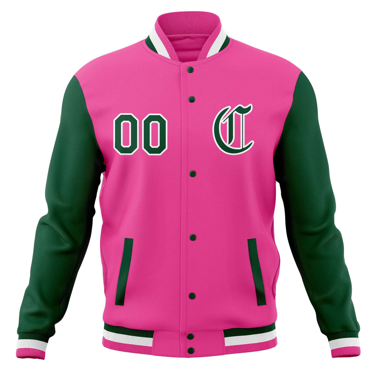 Custom Men&#39;s Full-Snap Baseball Coats Varsity Letterman Jackets