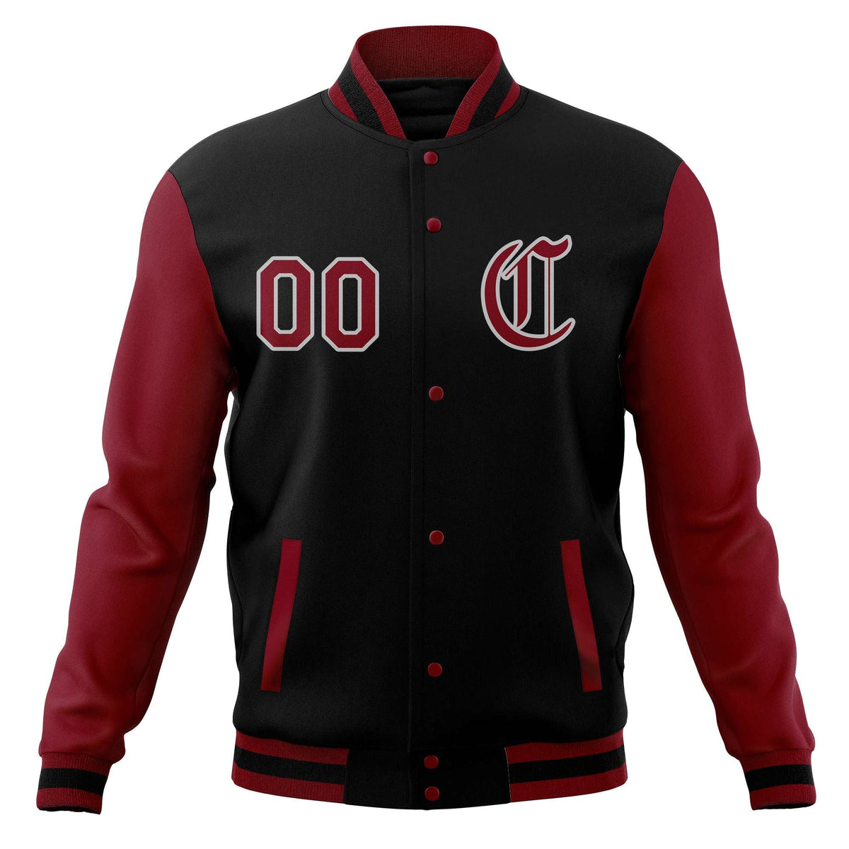 Custom Men&#39;s Full-Snap Baseball Coats Varsity Letterman Jackets