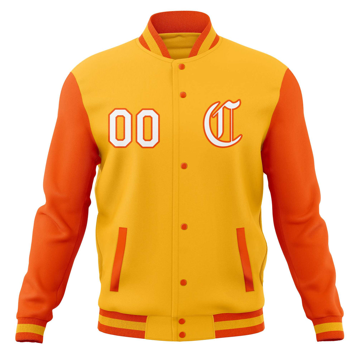 Custom Men&#39;s Full-Snap Baseball Coats Varsity Letterman Jackets