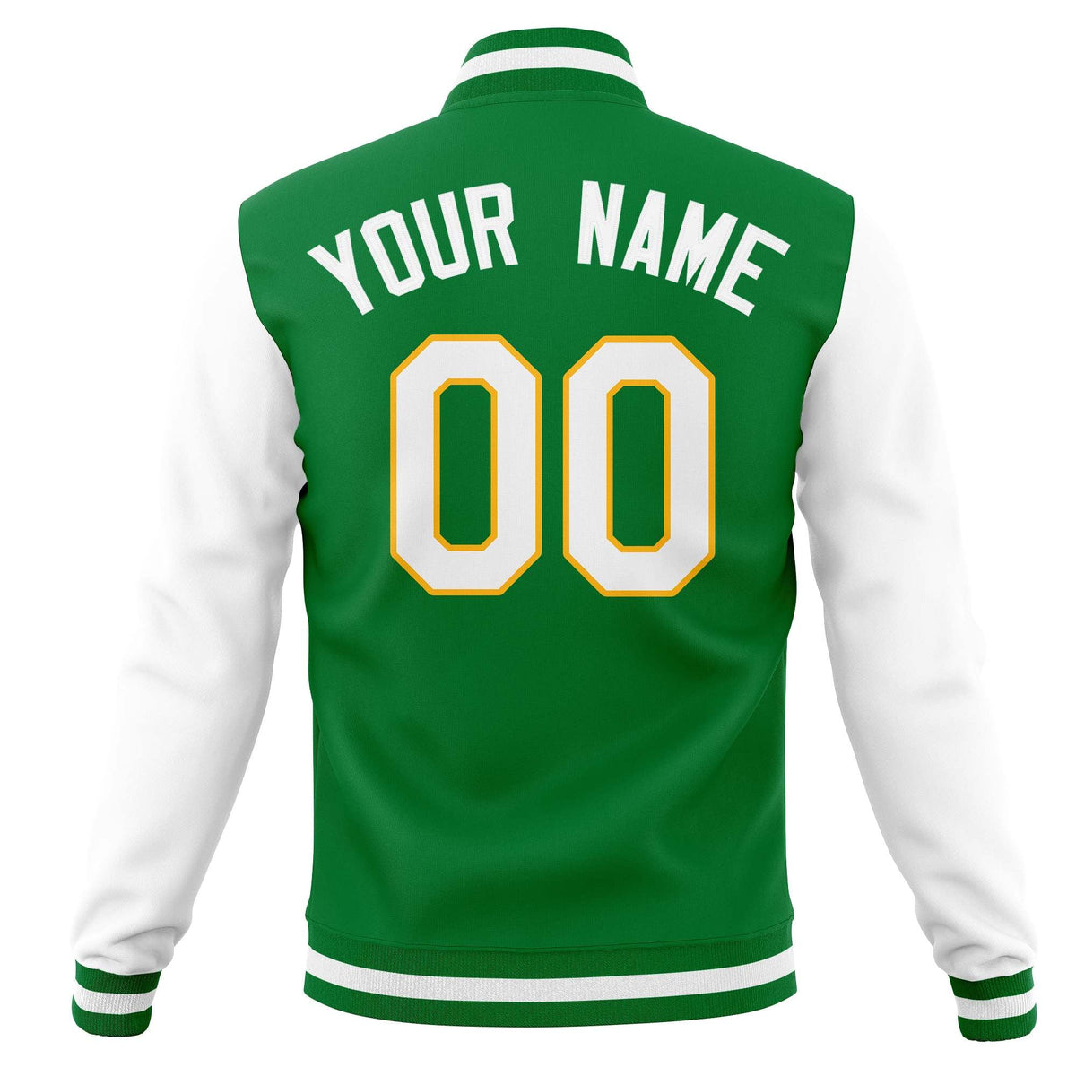 Custom Varsity Letterman Baseball Jackets Personalized Full-Snap with Raglan Sleeves