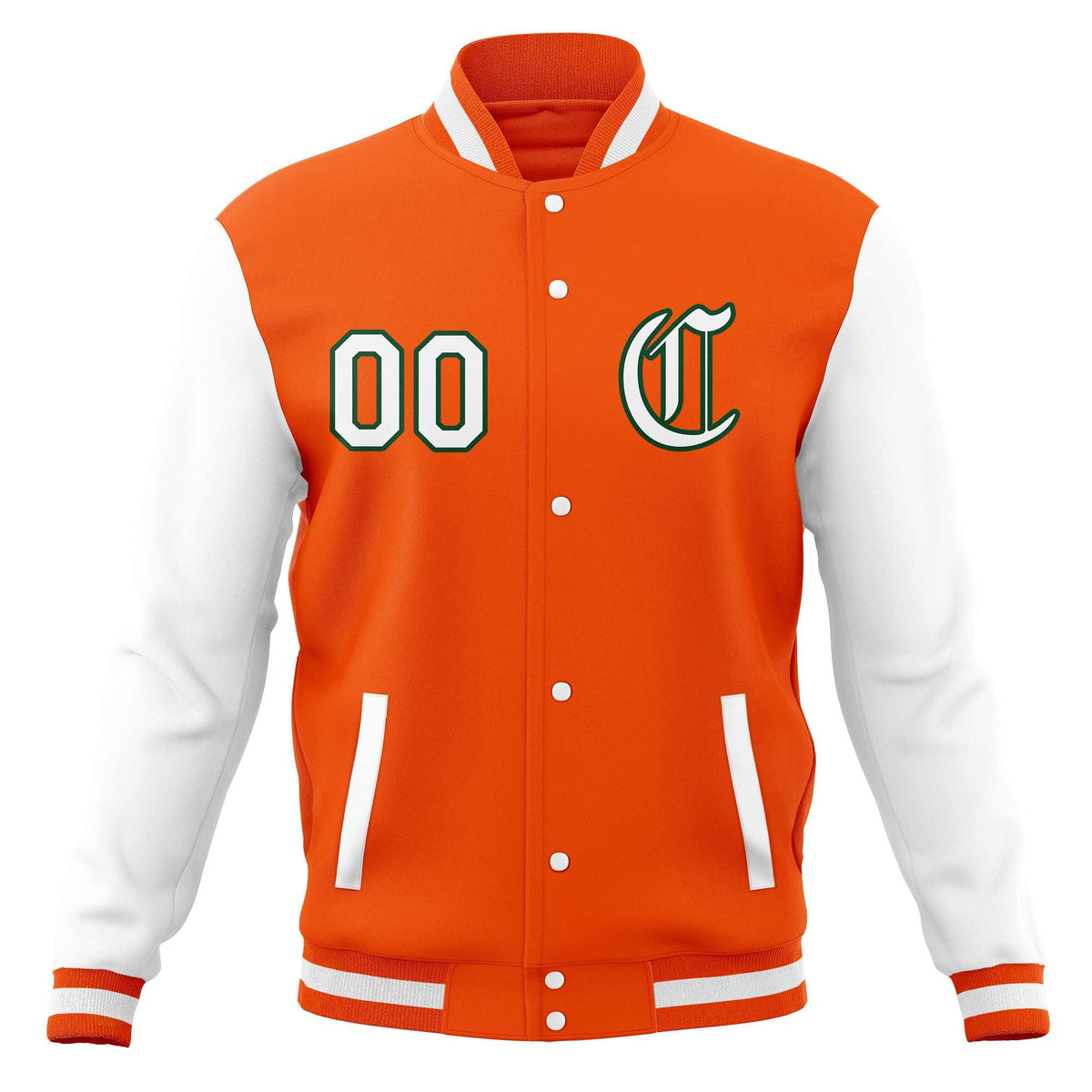 Custom Varsity Letterman Baseball Jackets Personalized Full-Snap Stitched Coats for Adults