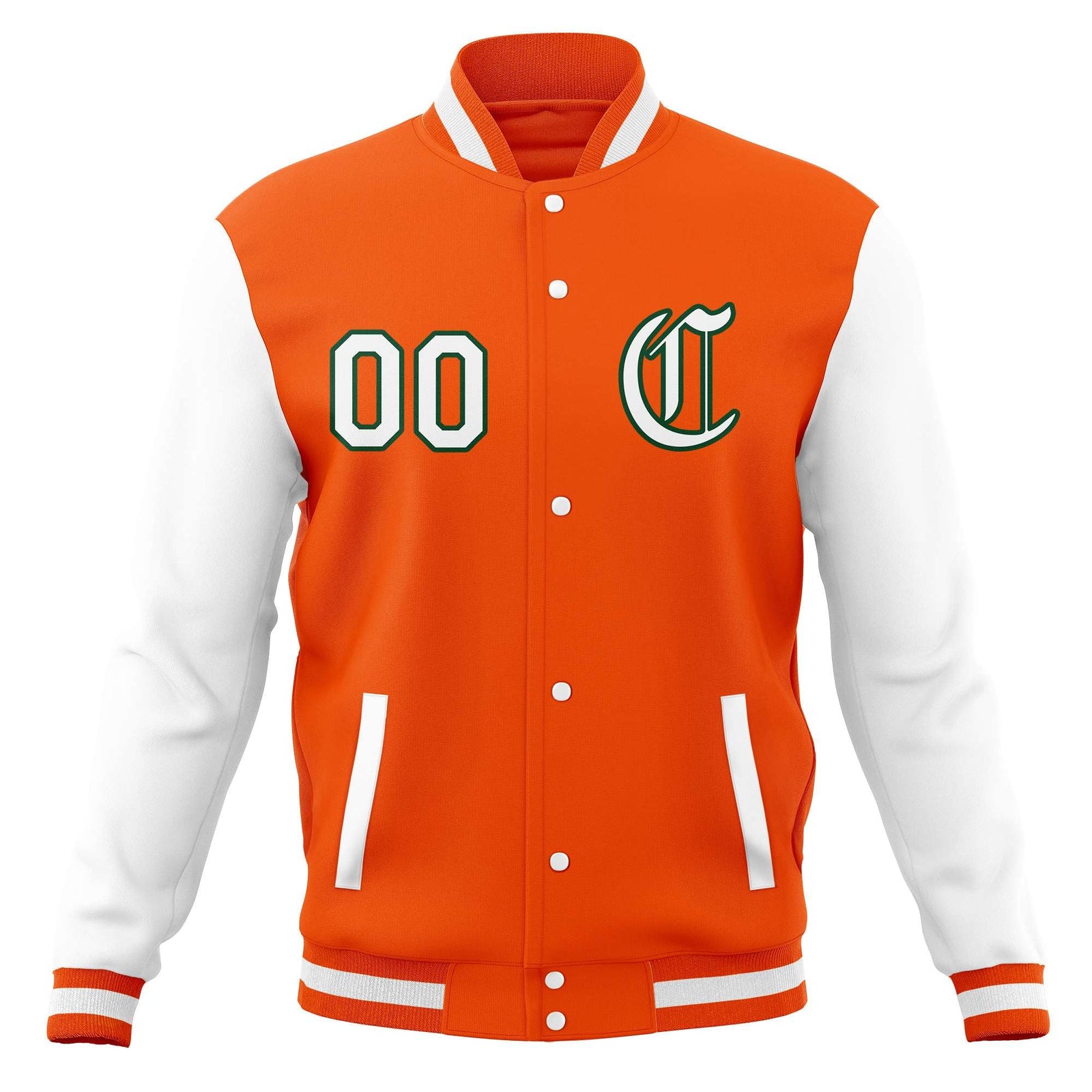 Custom Varsity Letterman Baseball Jackets Personalized Full-Snap Stitched Coats for Adults