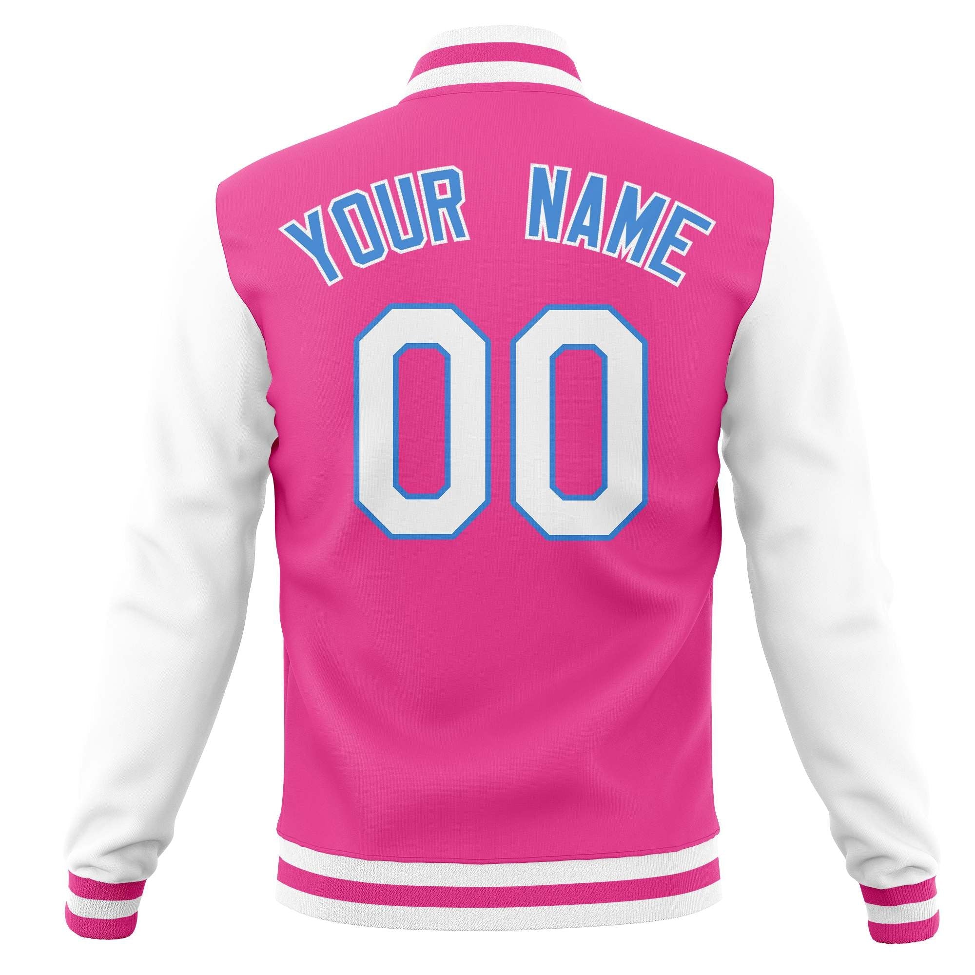 Custom Varsity Letterman Jackets Personalized Baseball Coats Full-Snap with Raglan Sleeves
