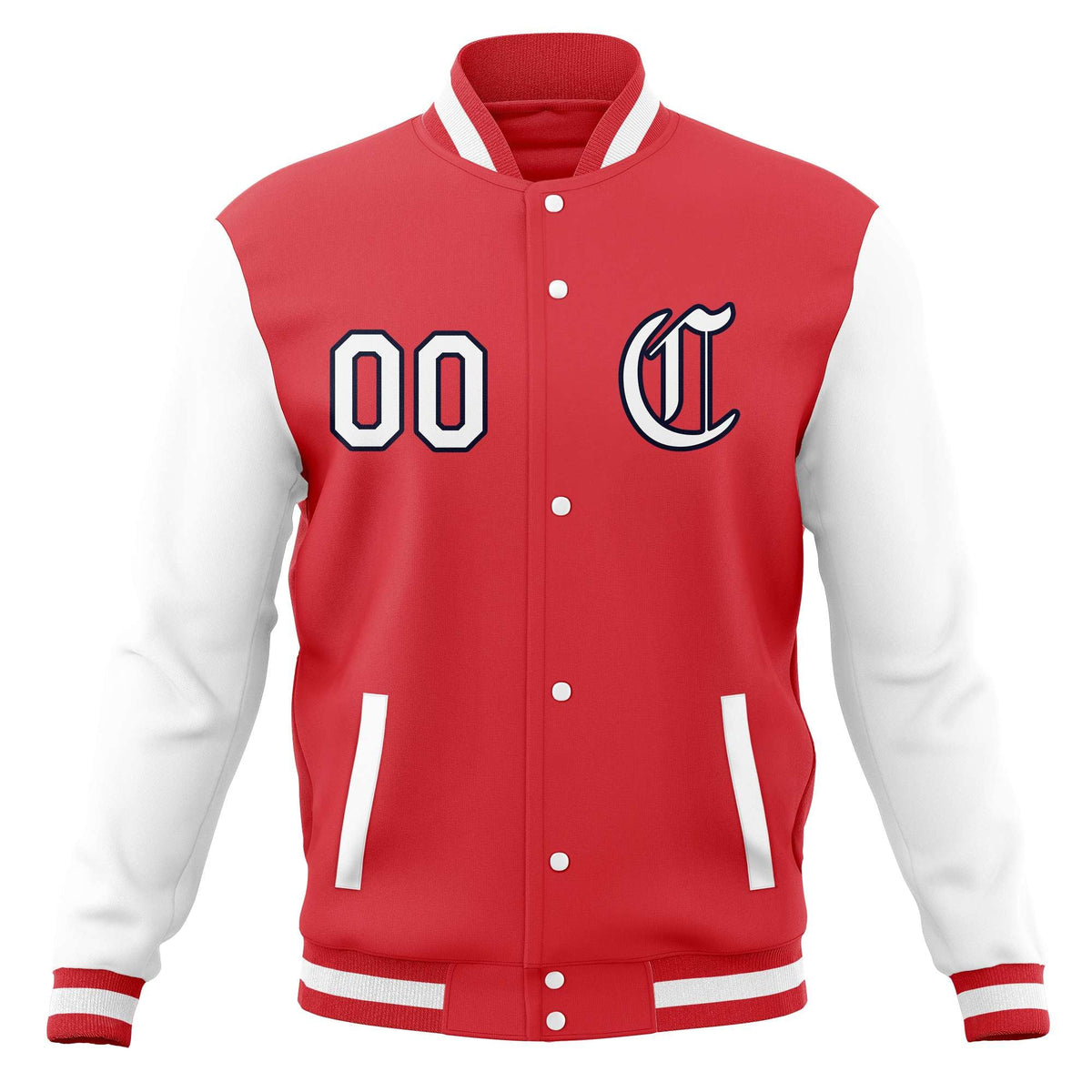 Custom Men&#39;s Full-Snap Baseball Coats Varsity Letterman Jackets