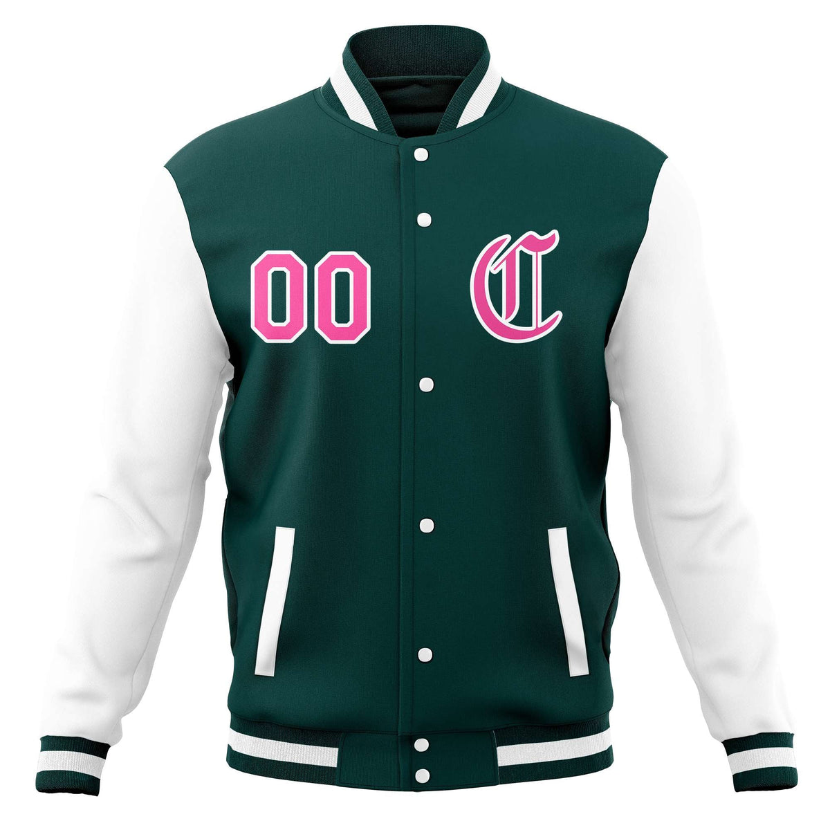Custom Varsity Letterman Baseball Jackets Personalized Full-Snap Stitched Coats for Adults