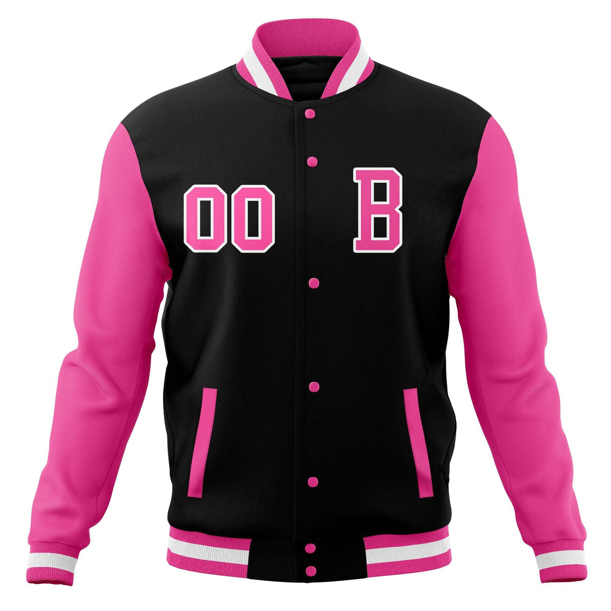 Custom Varsity Letterman Jacket Personalized Full-Snap Stitched Baseball Coats