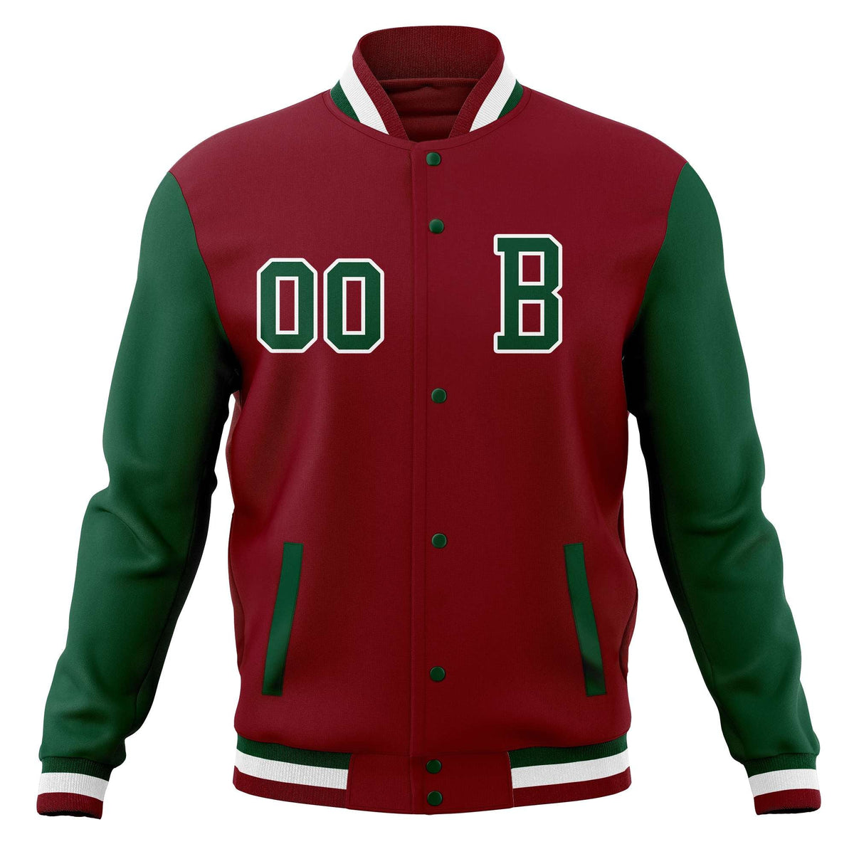 Custom Varsity Letterman Jacket Personalized Full-Snap Stitched Baseball Coats