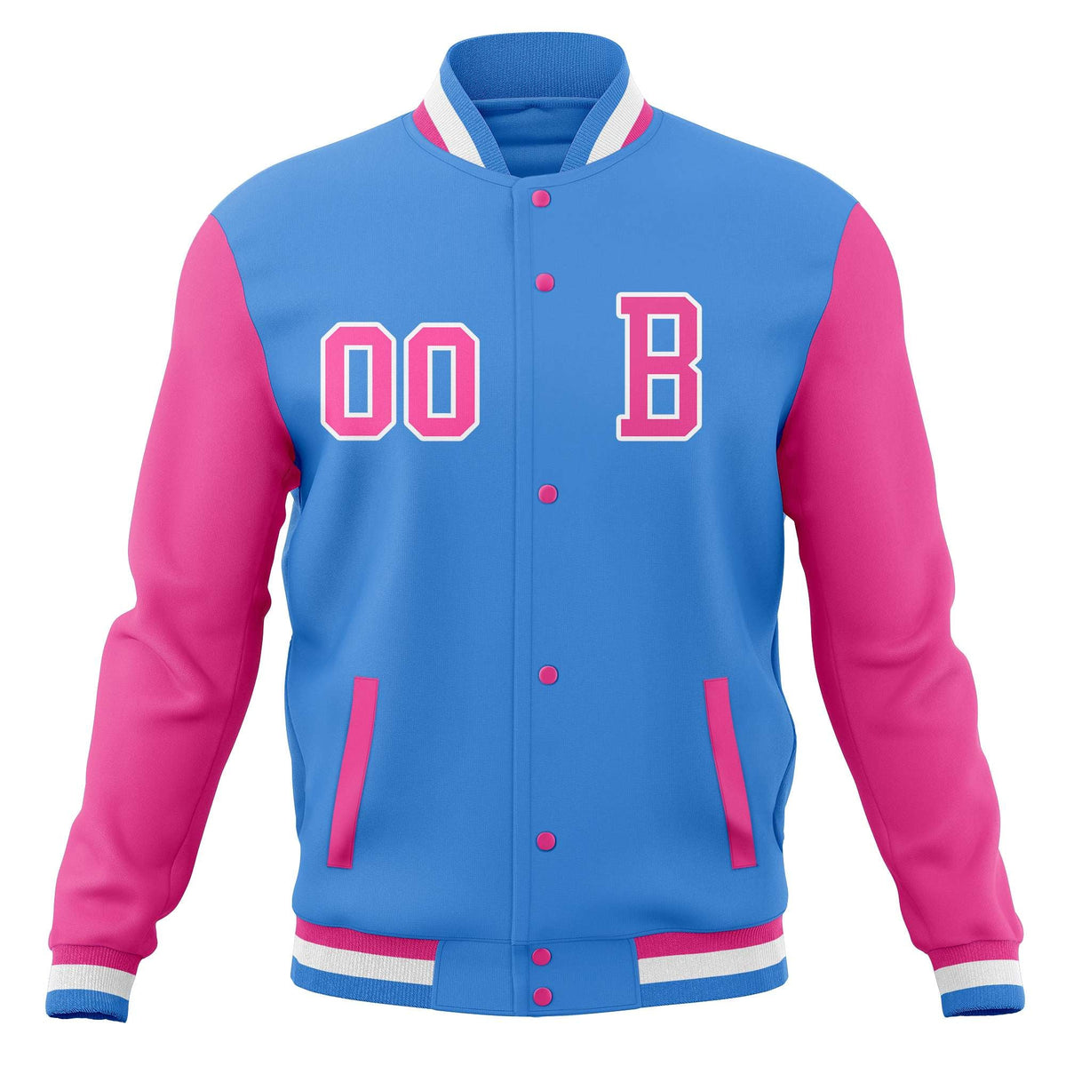 Custom Varsity Letterman Jacket Personalized Full-Snap Stitched Baseball Coats