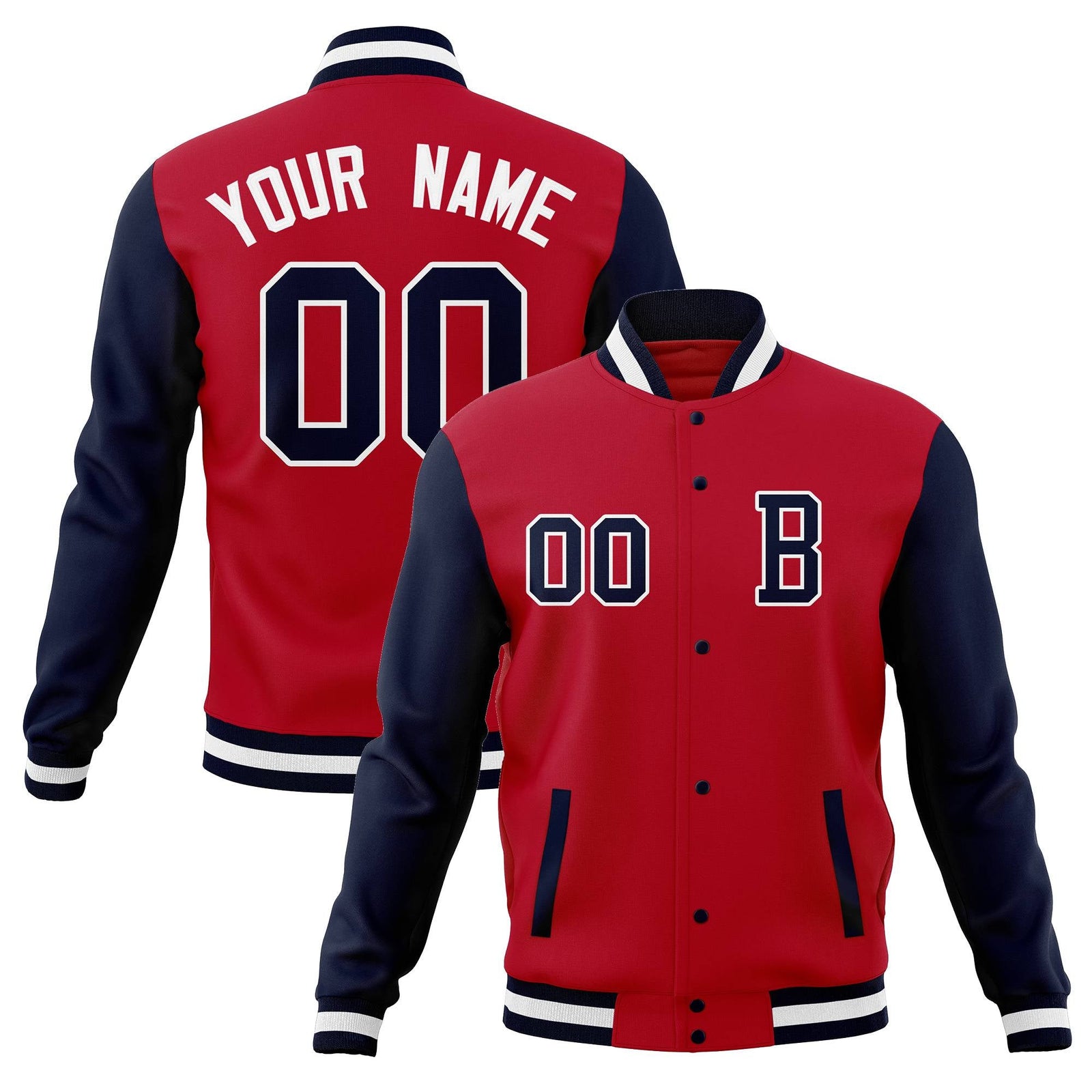 Custom Full-Snap Baseball Coats Crafted Varsity Letterman Jackets
