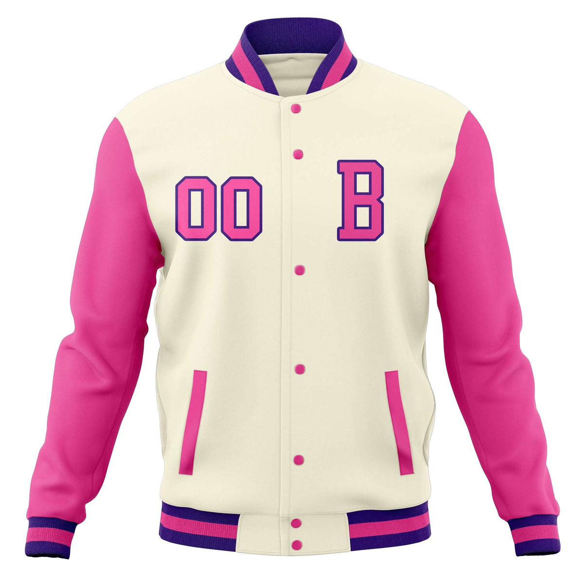 Custom Full-Snap Baseball Varsity Bomber Jackets with Personalized Coats