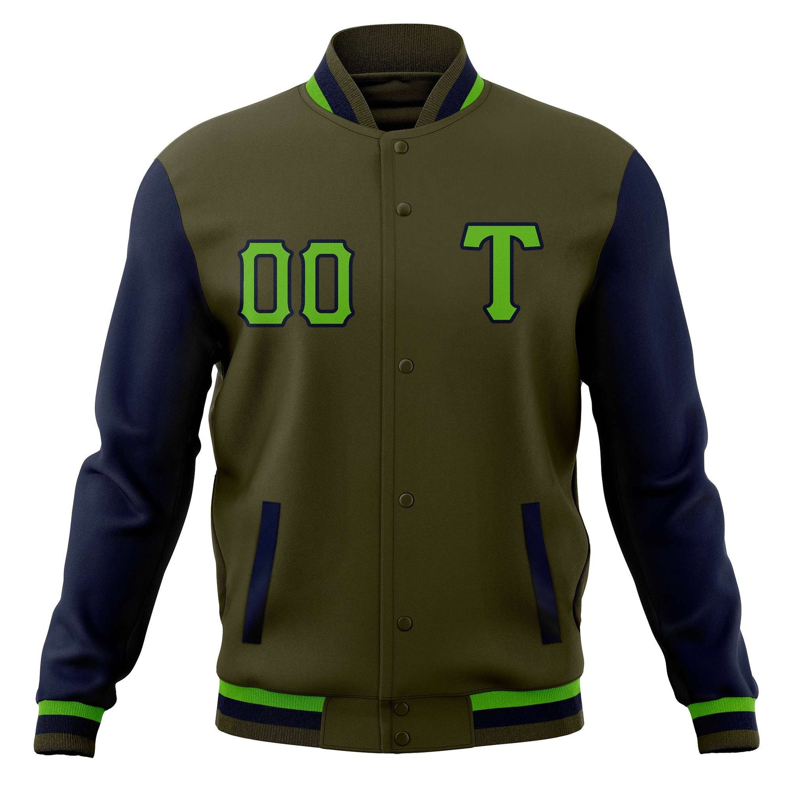 Custom Full-Snap Casual Baseball Coats Varsity Letterman Jackets