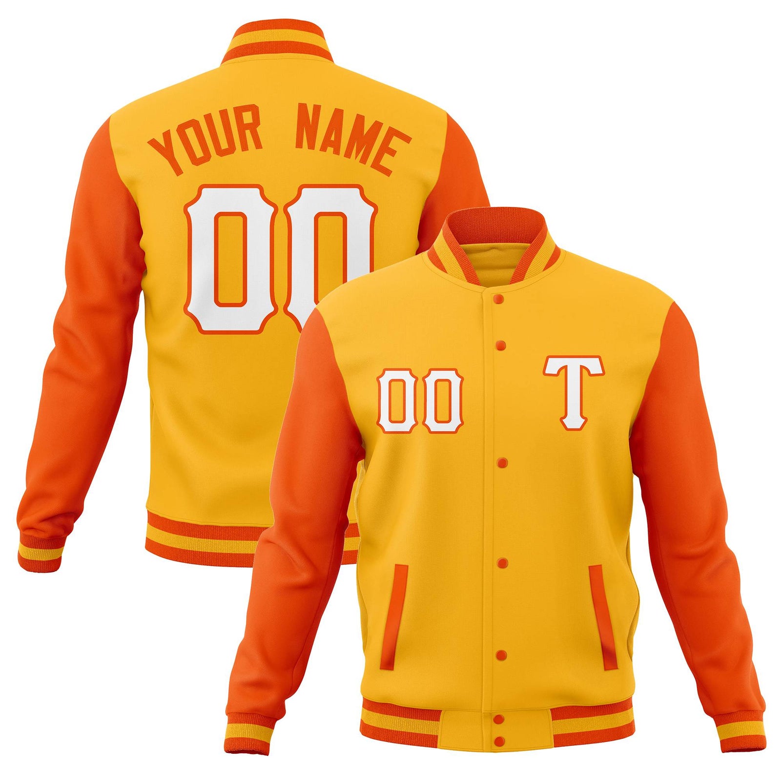 Custom Man's Varsity Baseball Jacket Cotton Blend Letterman Coats