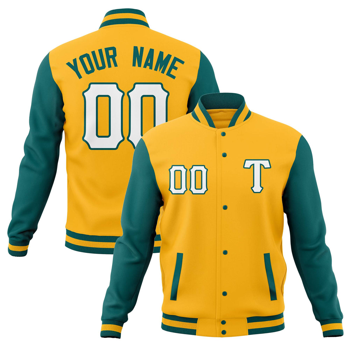 Custom Full-Snap Casual Baseball Coats Varsity Letterman Jackets