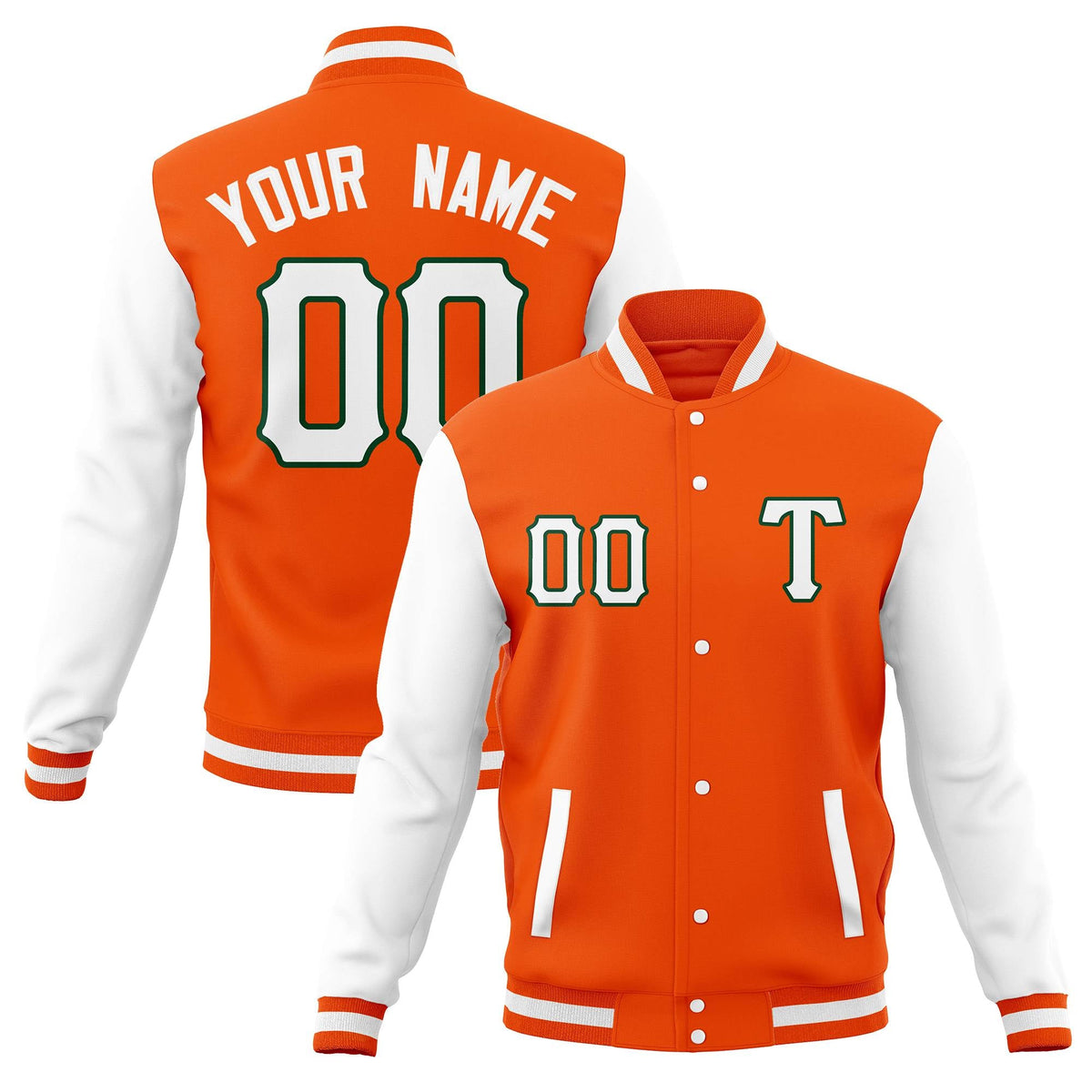 Custom Full-Snap Casual Baseball Coats Varsity Letterman Jackets