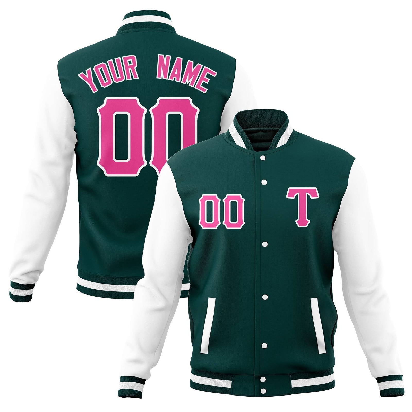 Custom Full-Snap Casual Baseball Coats Varsity Letterman Jackets