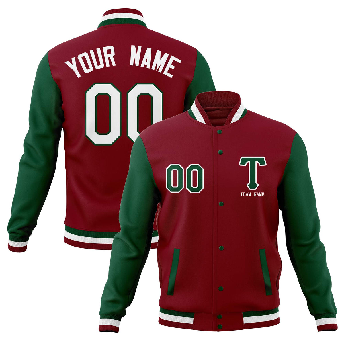 Custom Personalized Letterman Varsity Jacket Stitched Baseball Coats for Adults