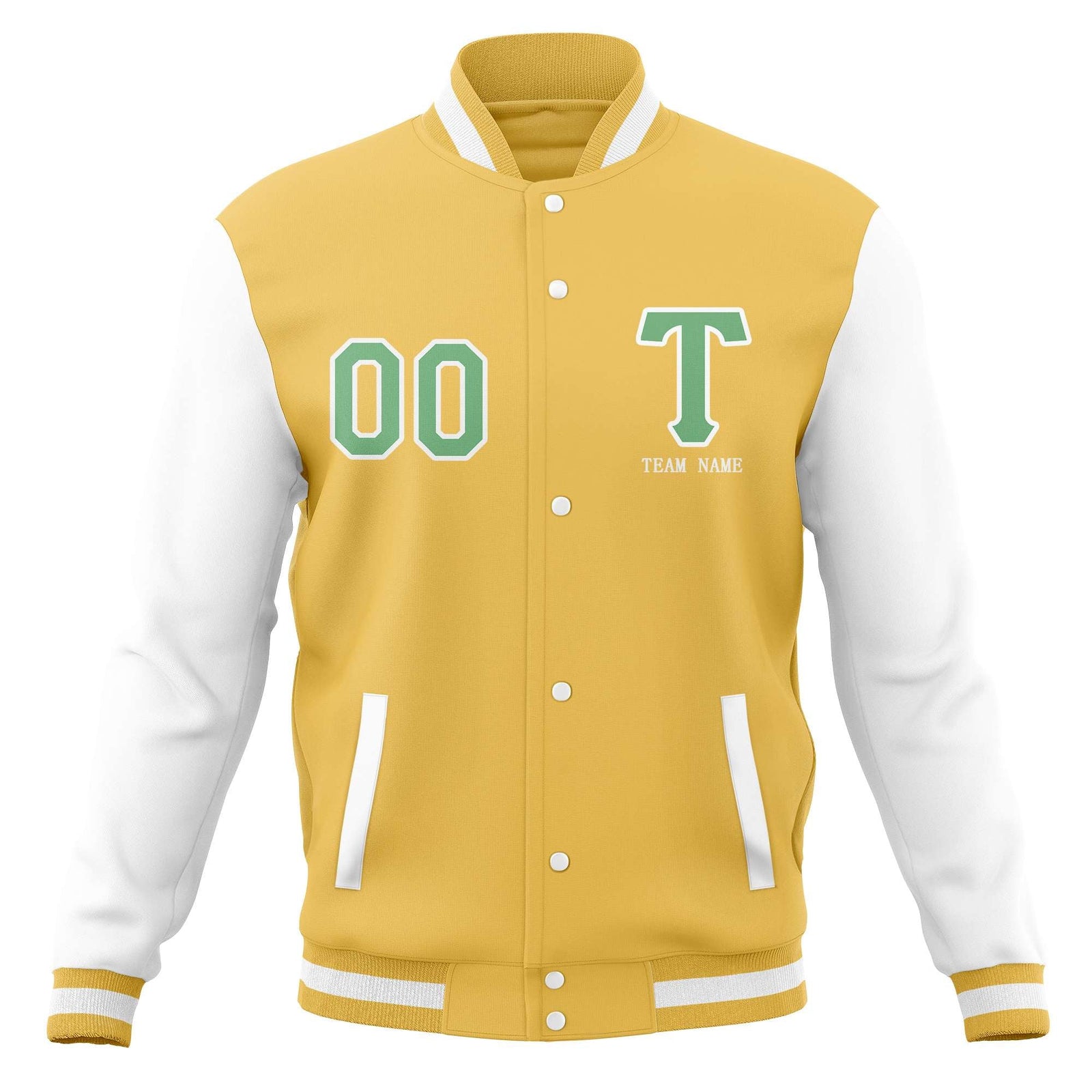 Custom Full-Snap Baseball Coats Stitched Letterman Varsity Jacket