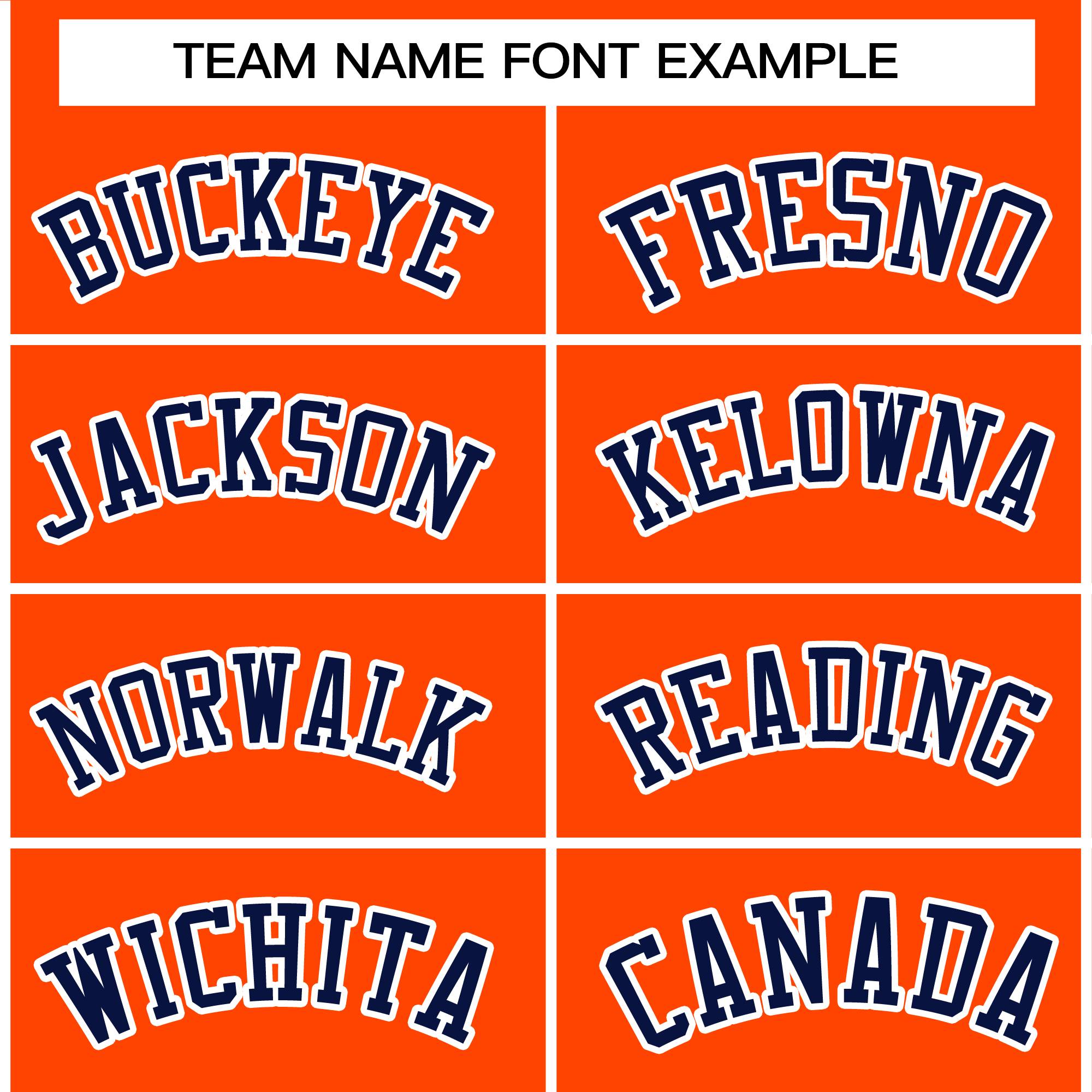 Custom Orange Navy-White Letterman Two Tone Classic Style Varsity Full-Snap Jacket