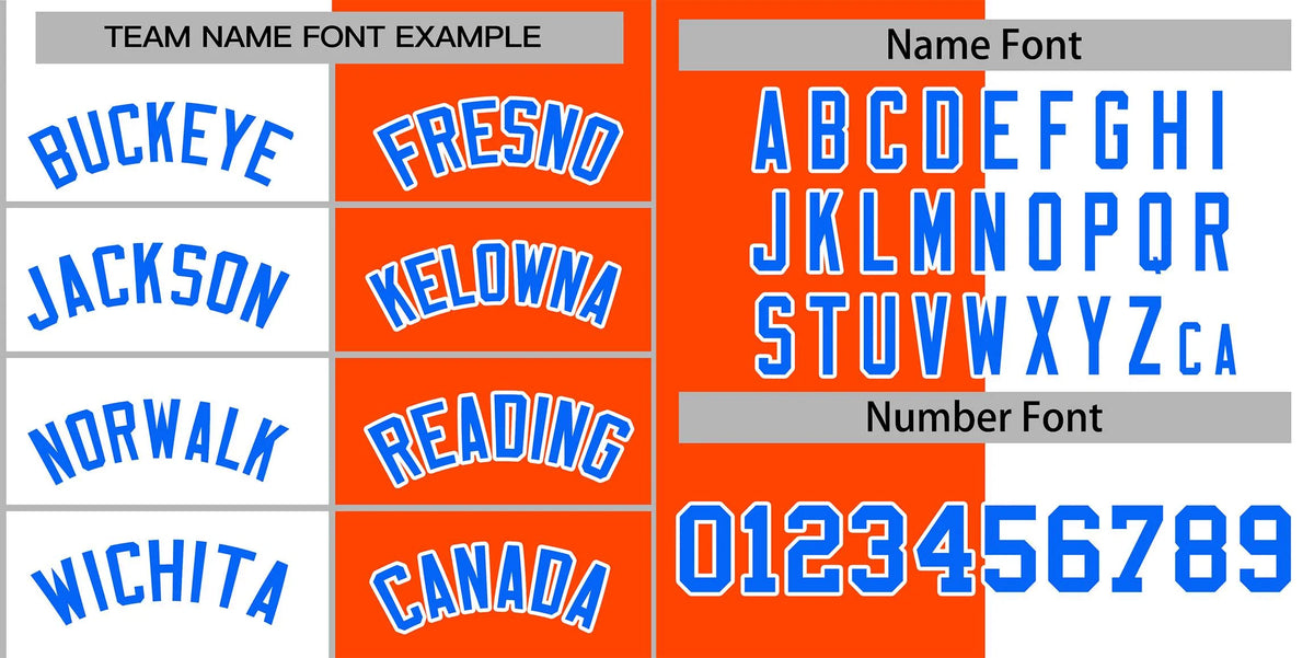 Custom Orange White-Powder Blue Letterman Two Tone Split Fashion Varsity Full-Snap Jacket