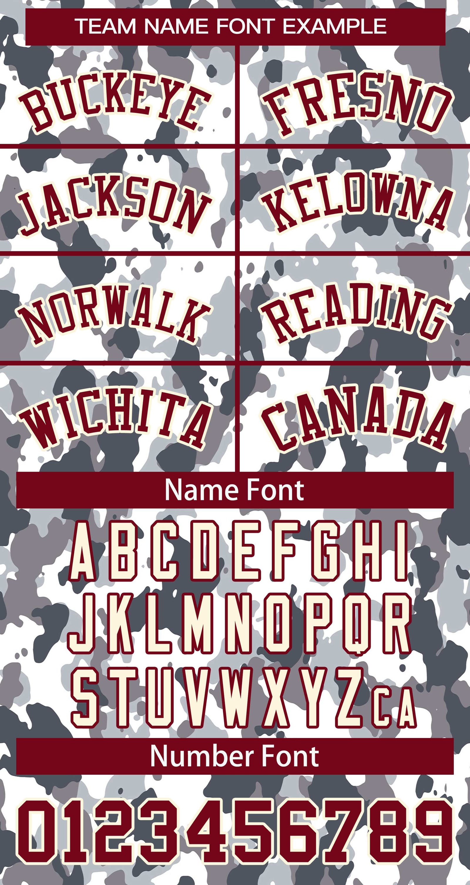 Custom Crimson White Camo Varsity Full-Snap Letterman Bomber Jacket